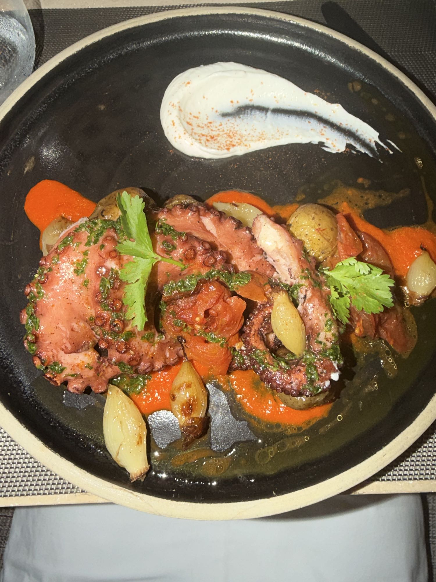 Pulpo con verduras