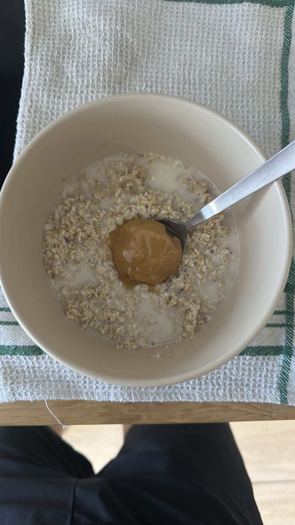 Porridge au beurre de cacahouète