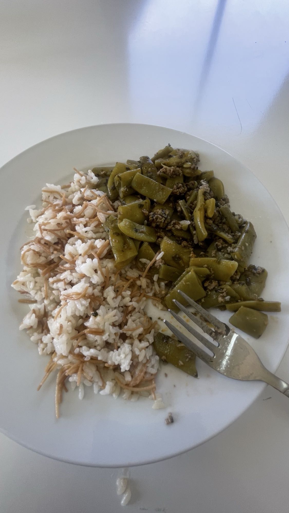 Rice with beans and beef