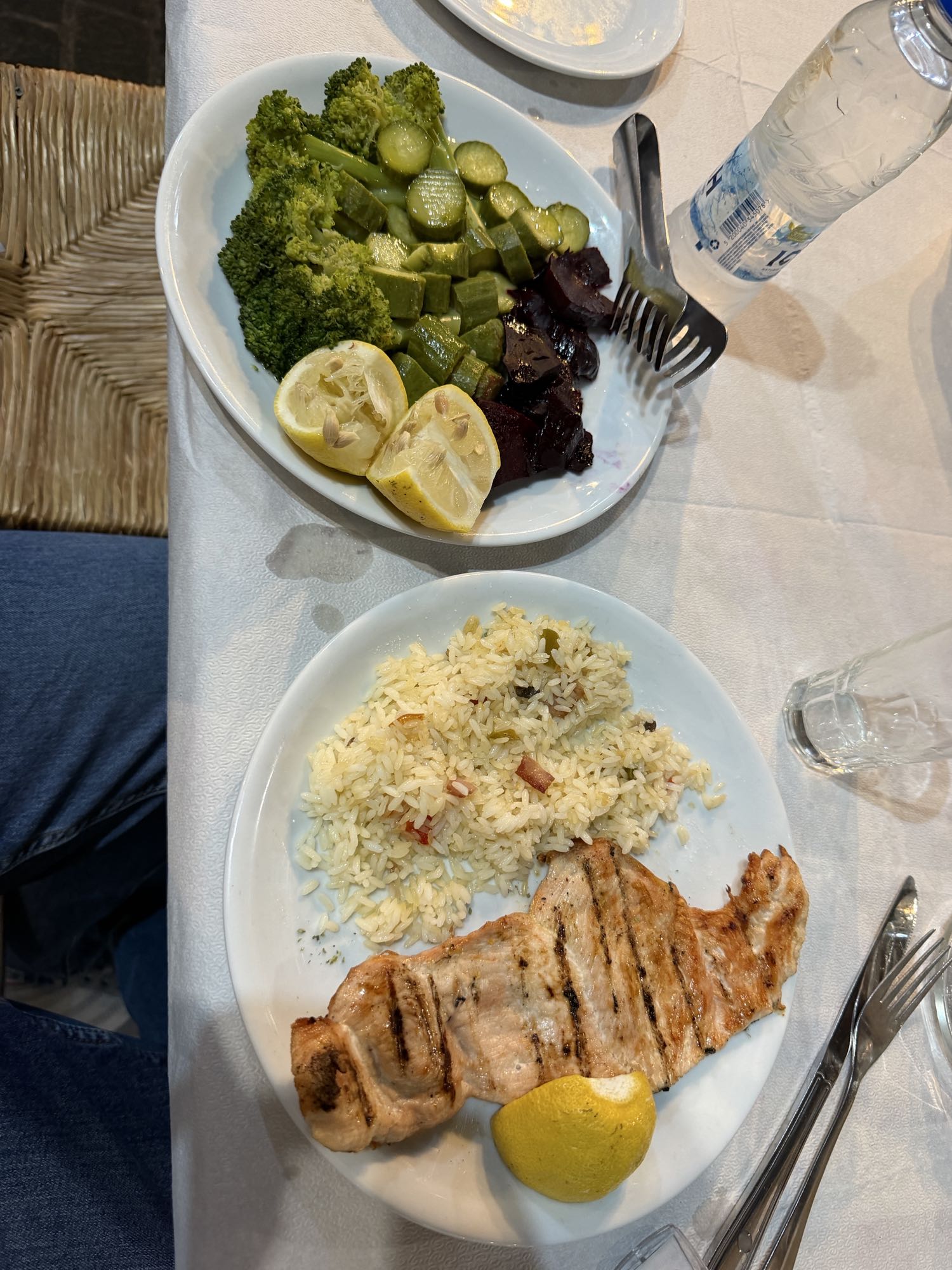 Pollo grigliato con riso