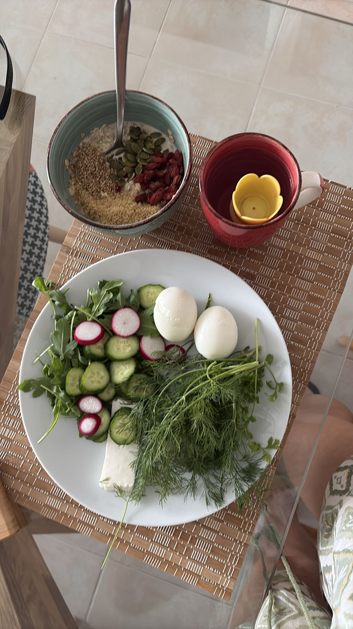 Egg Salad Oat Bowl