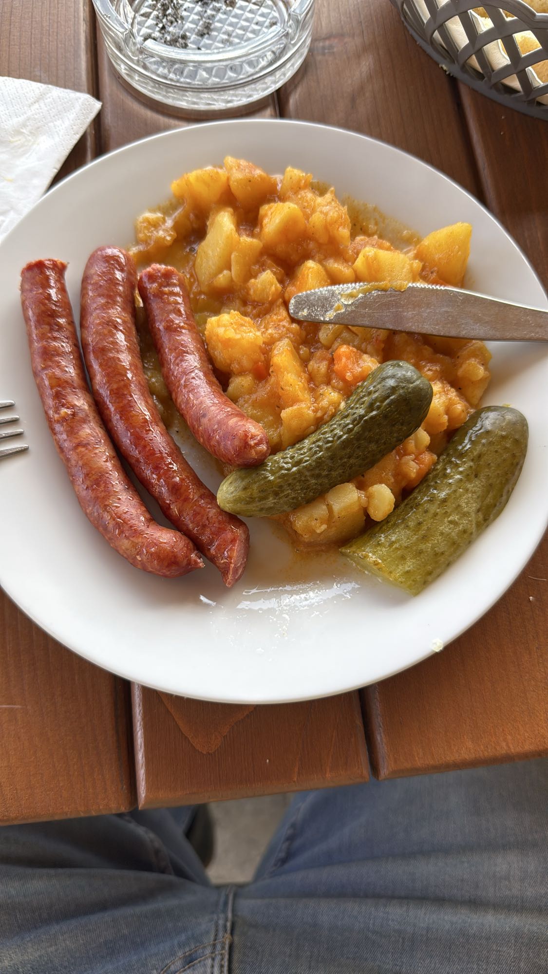 Sausages with potatoes