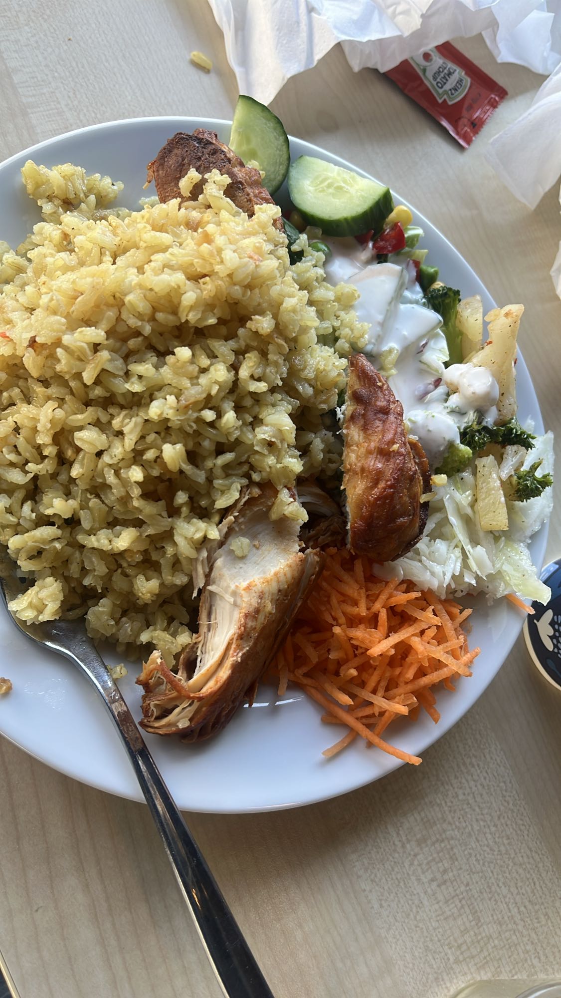 Rice Chicken Salad Plate