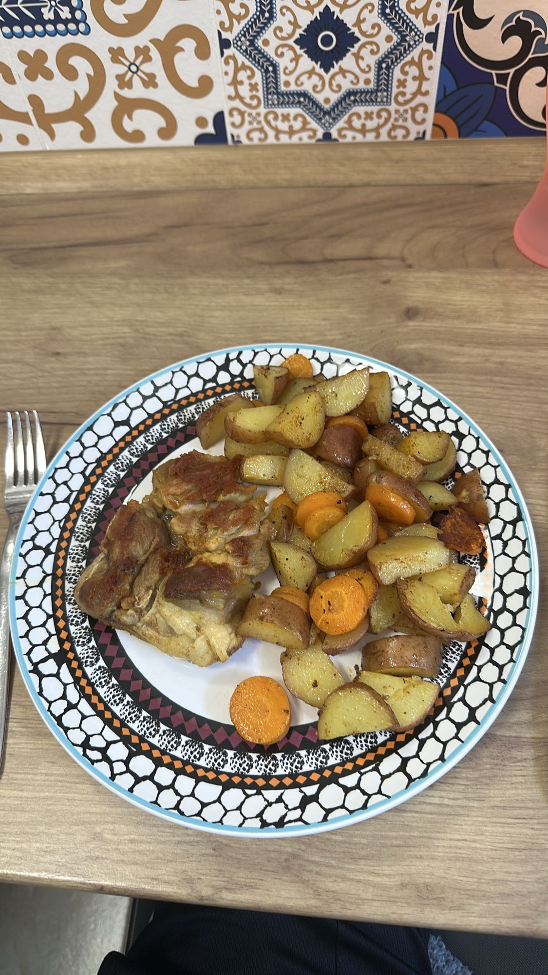Pollo con papas al horno