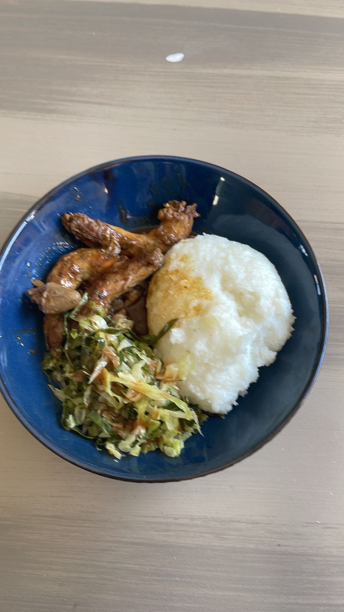 Chicken Ugali Greens