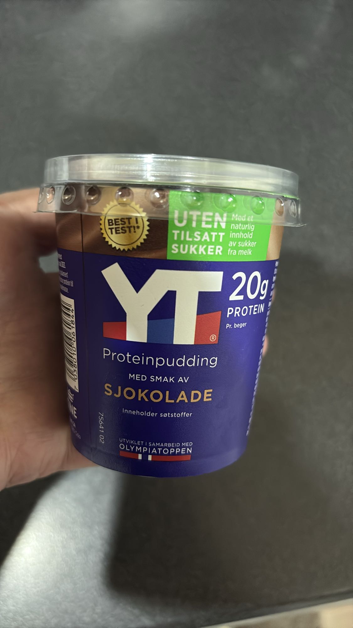 Sjokoladeproteinpudding
