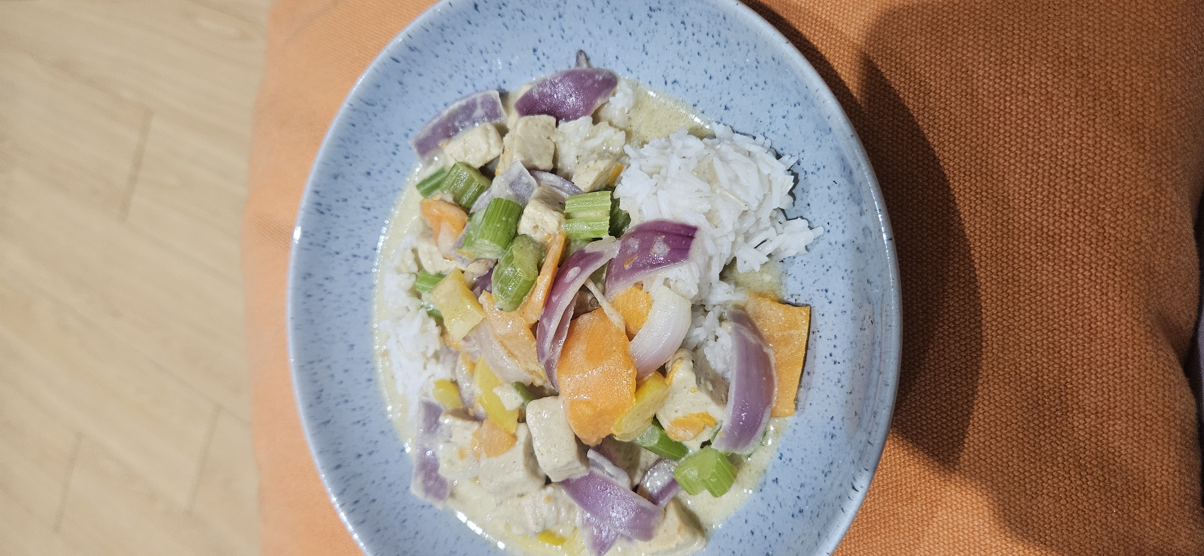 Quorn Veg Curry Rice