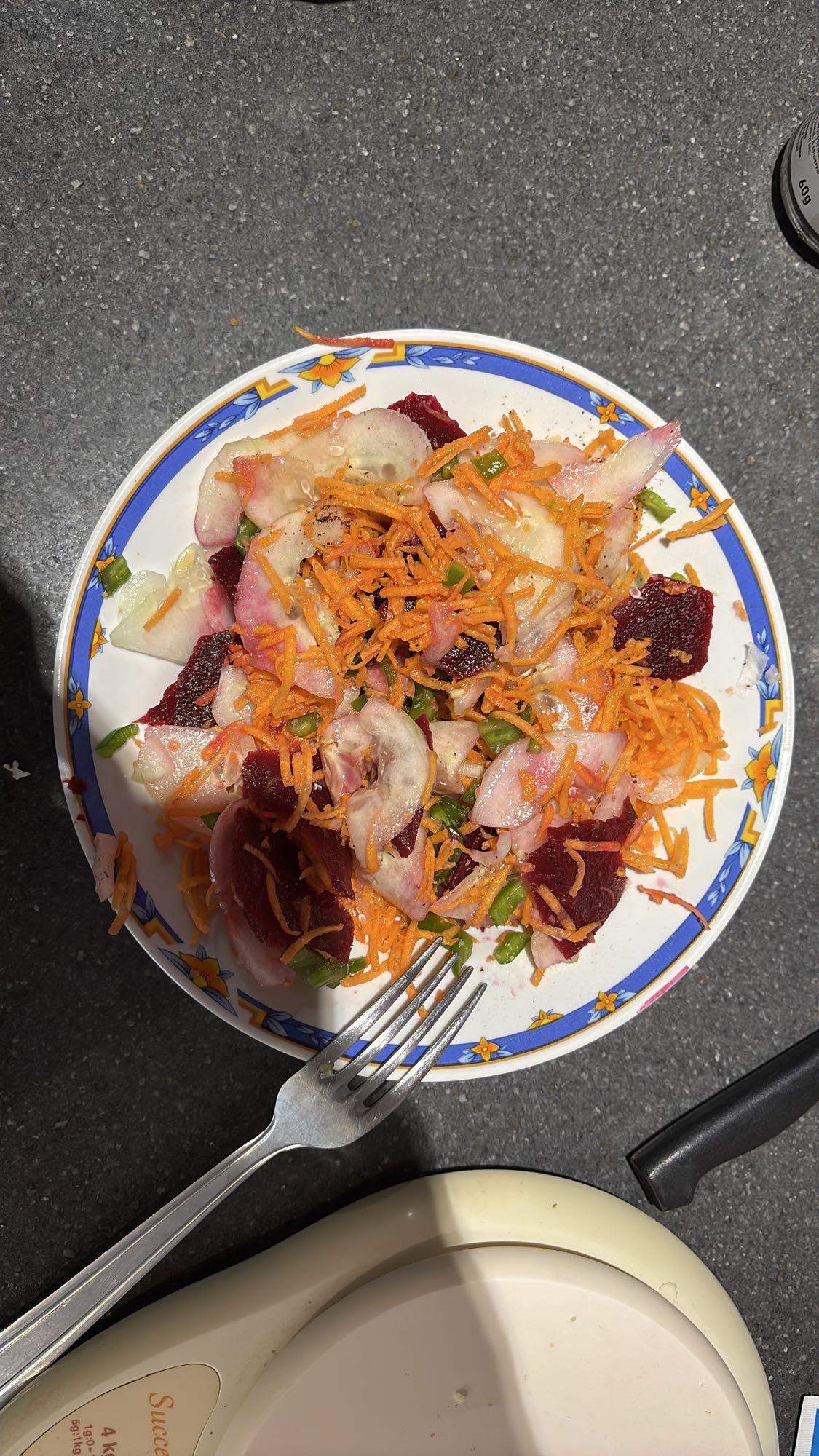 Salade de légumes crus