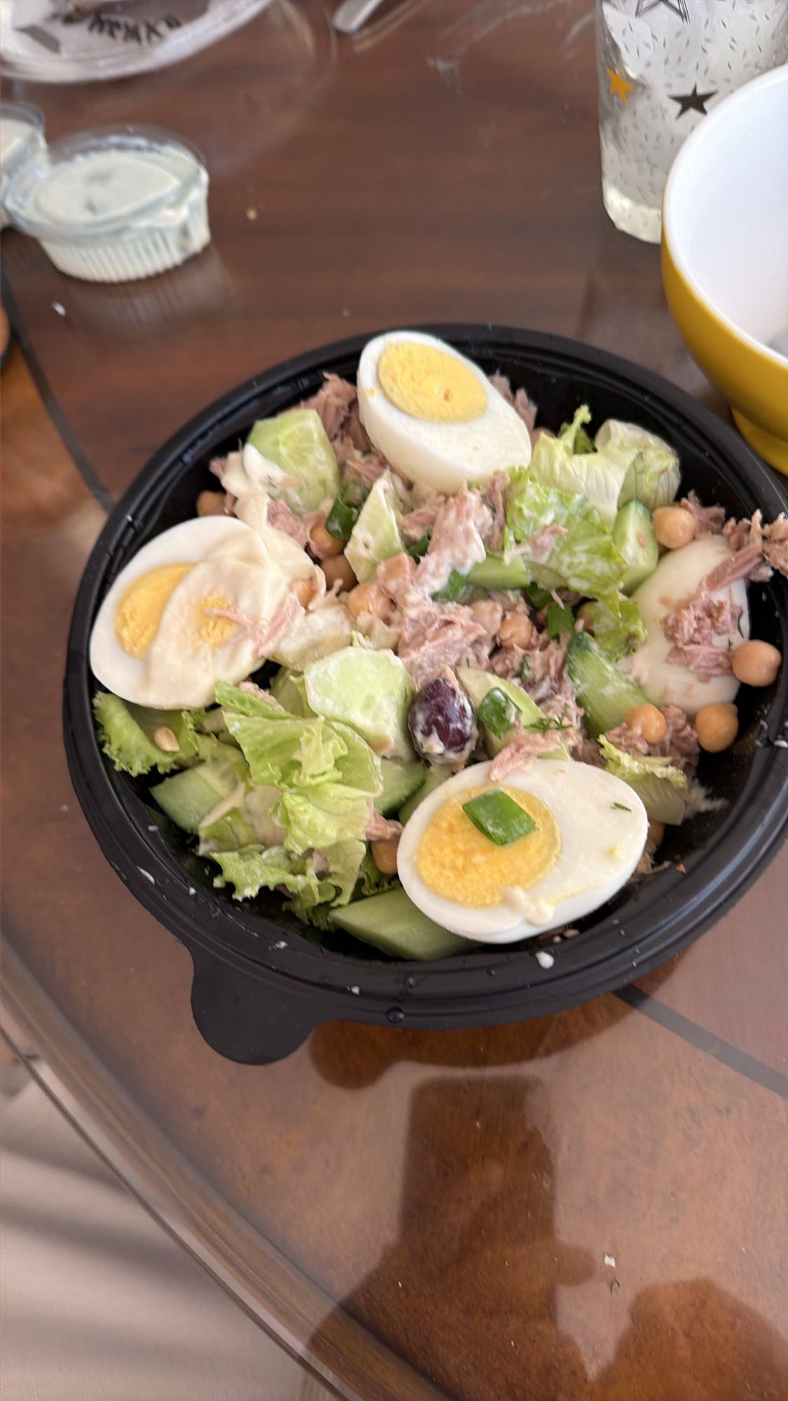 Tuna Egg Chickpea Salad