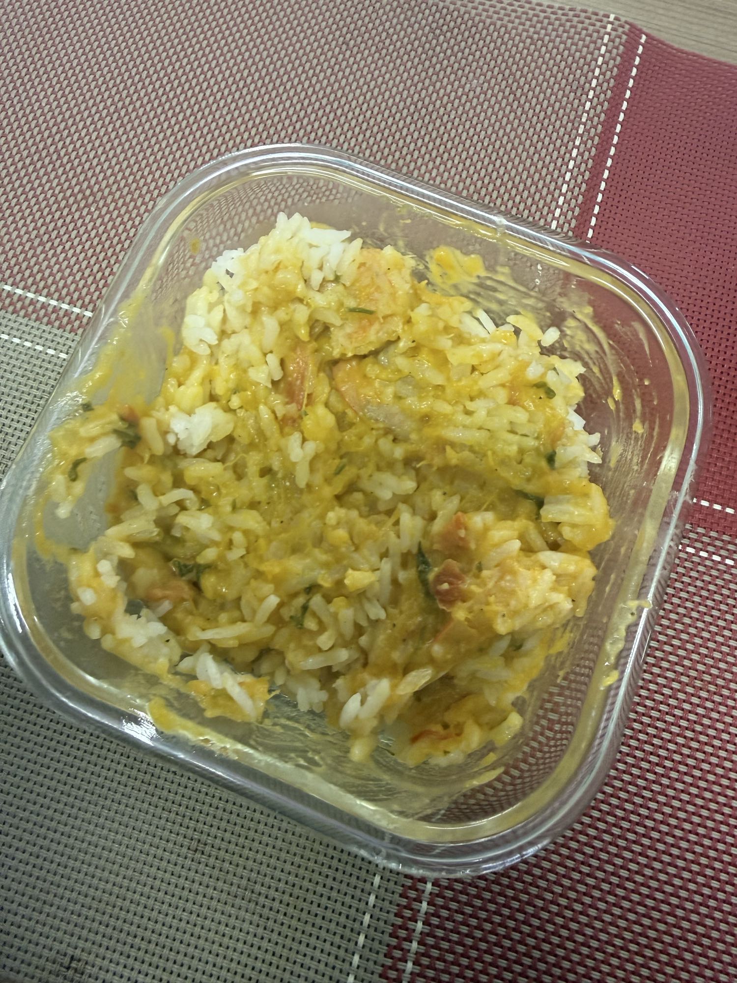 Arroz com molho cremoso
