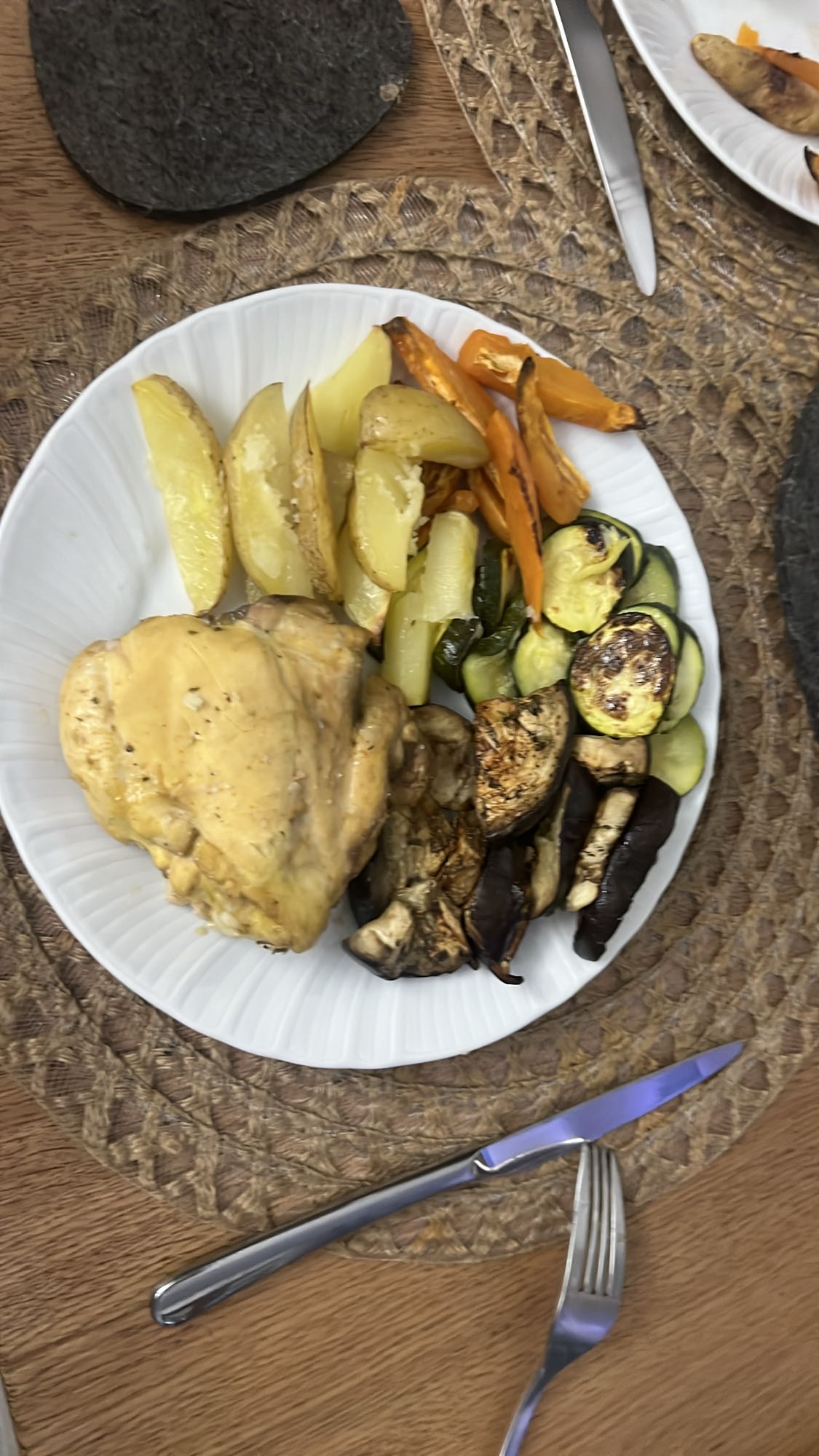 Pollo con verdure arrosto