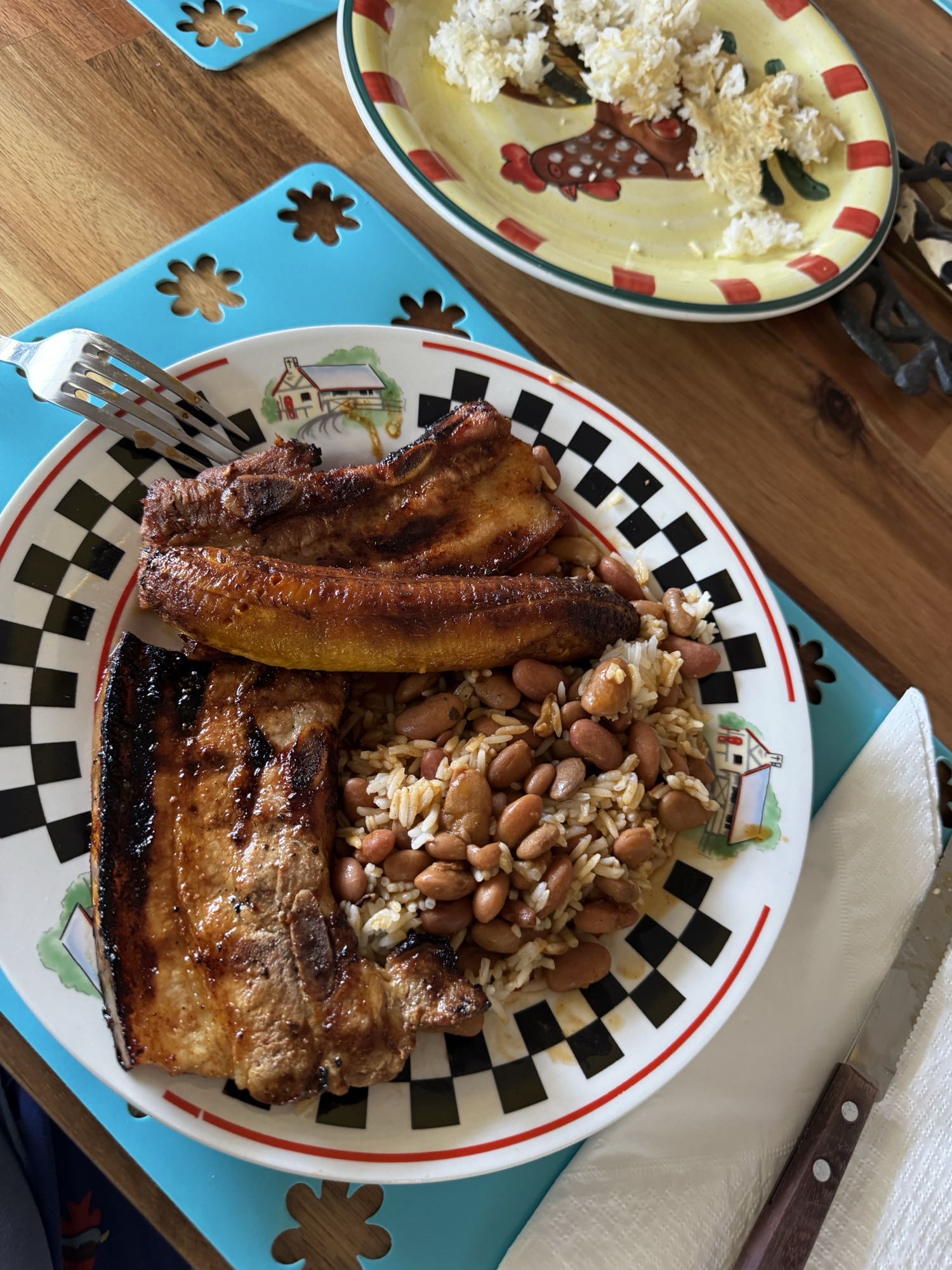 costillas con arroz
