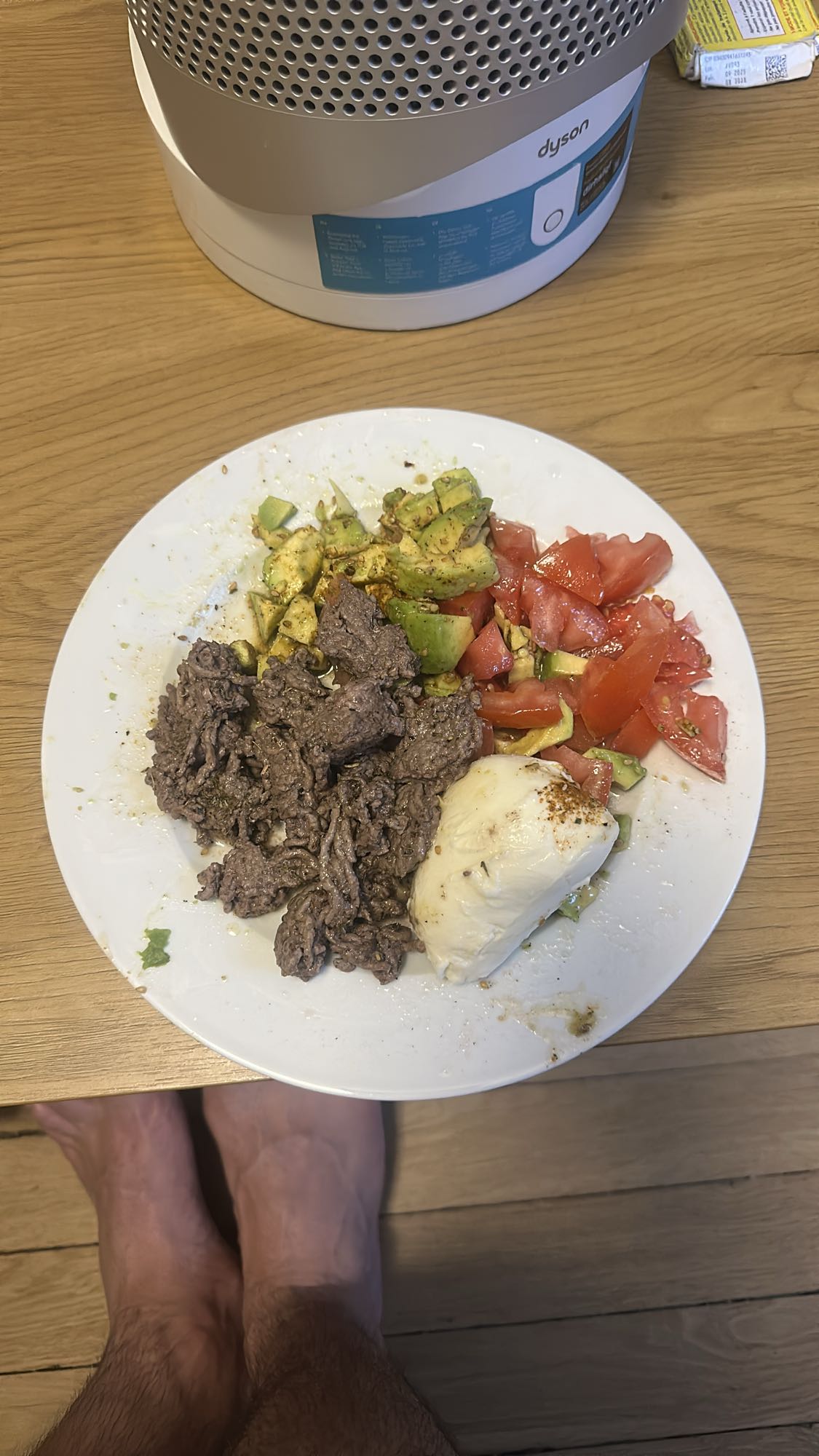 Boeuf avocat tomate œuf