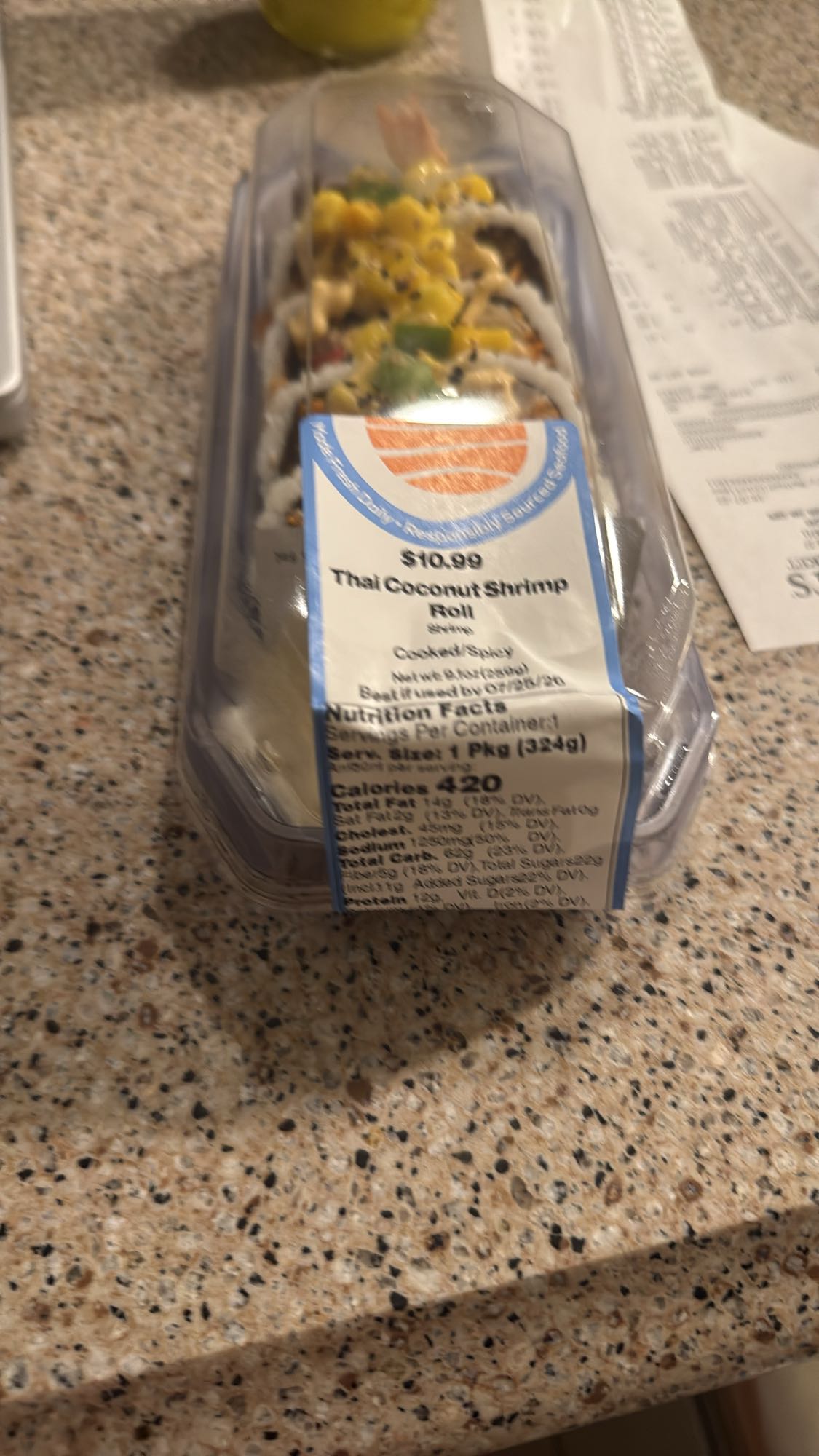 Thai Coconut Shrimp Roll