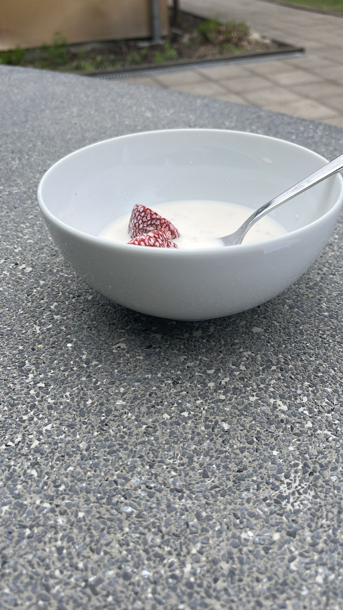 Yoghurt med jordgubbar
