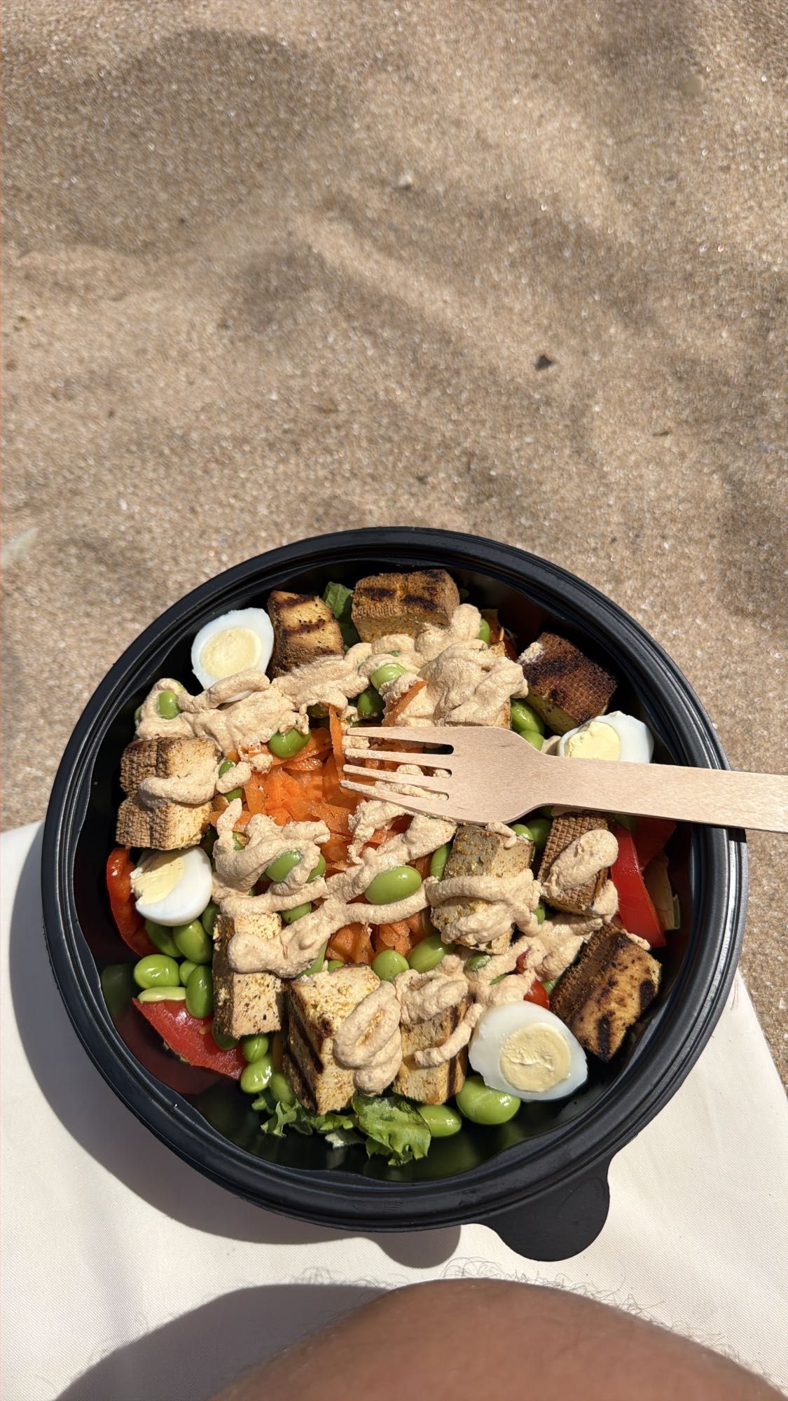 Tofu Edamame Salad