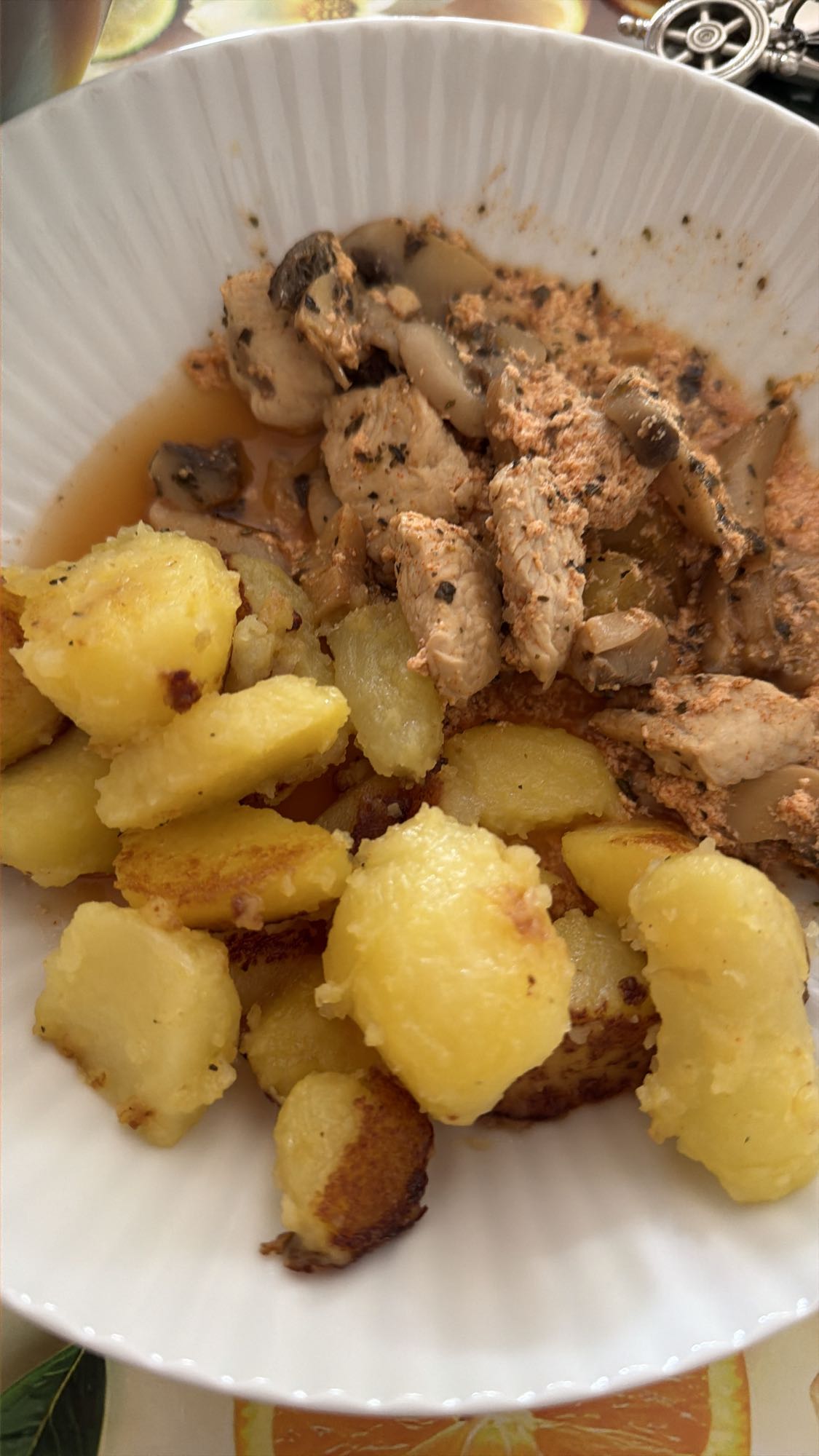 Huhn mit Kartoffeln