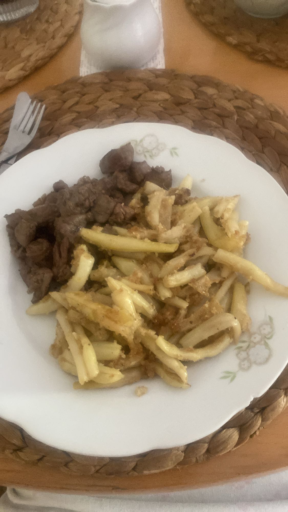 Fasolka szparagowa z wątróbką