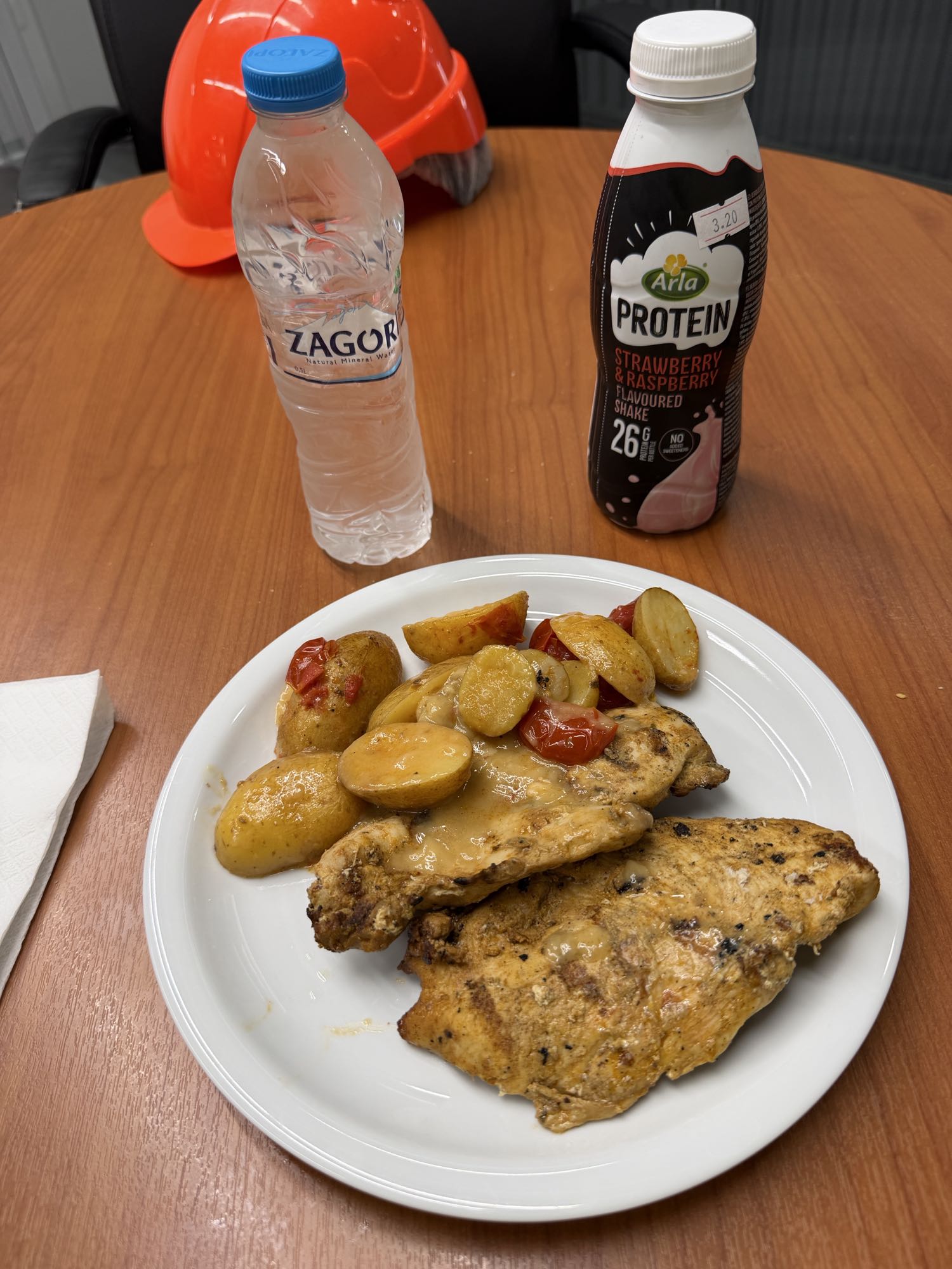 Pollo patate e shake