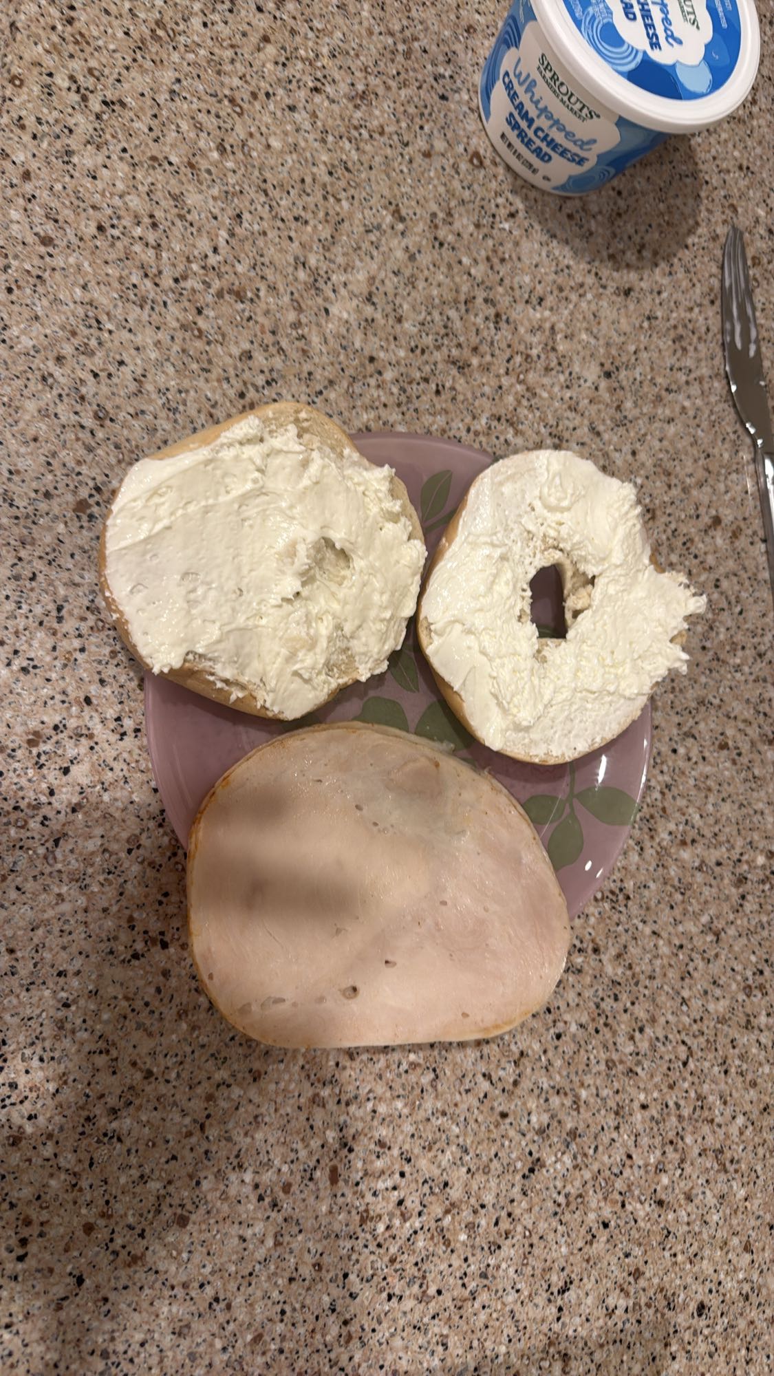 Bagel with cream cheese