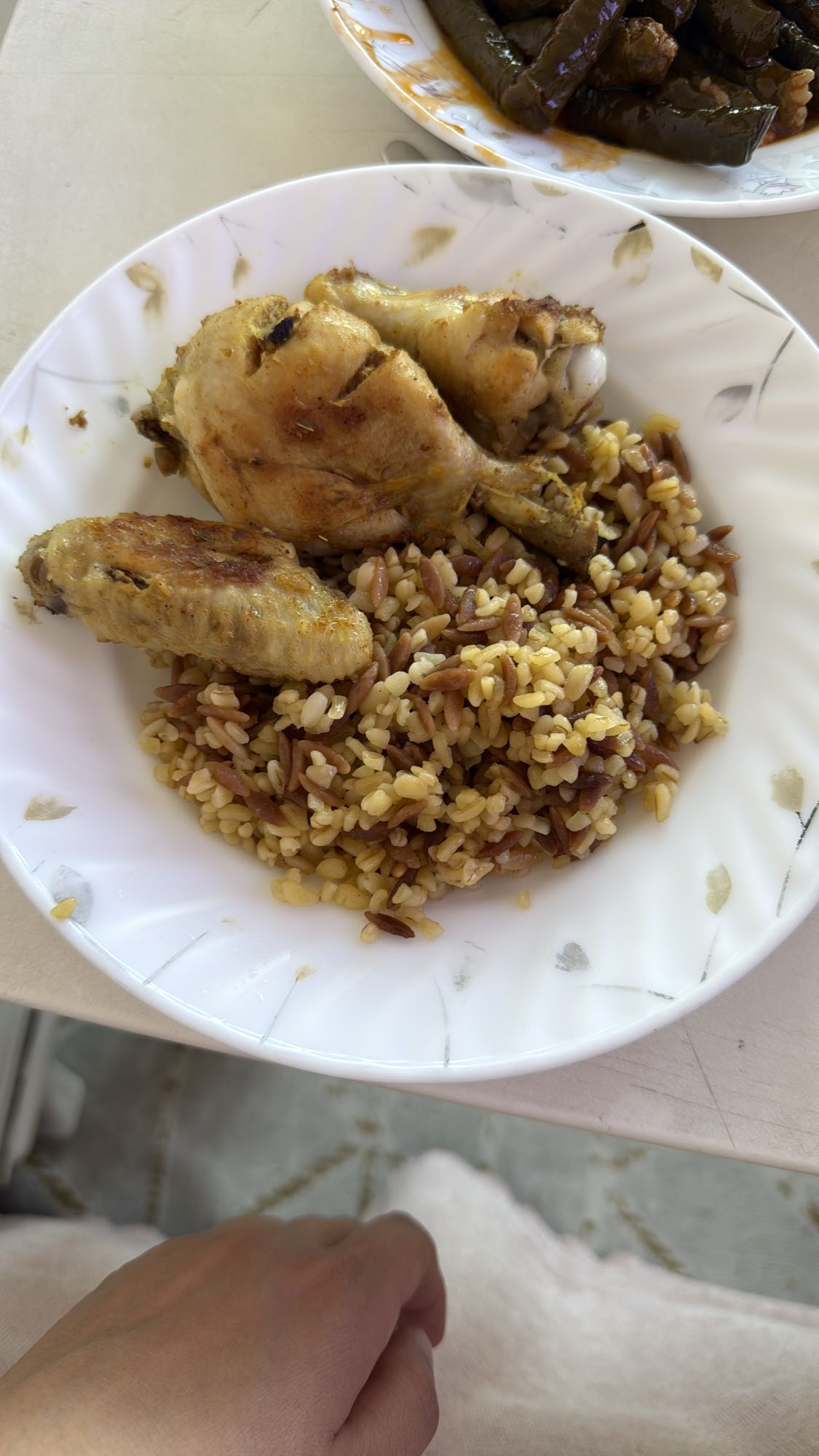 Tavuk ve bulgur pilavı