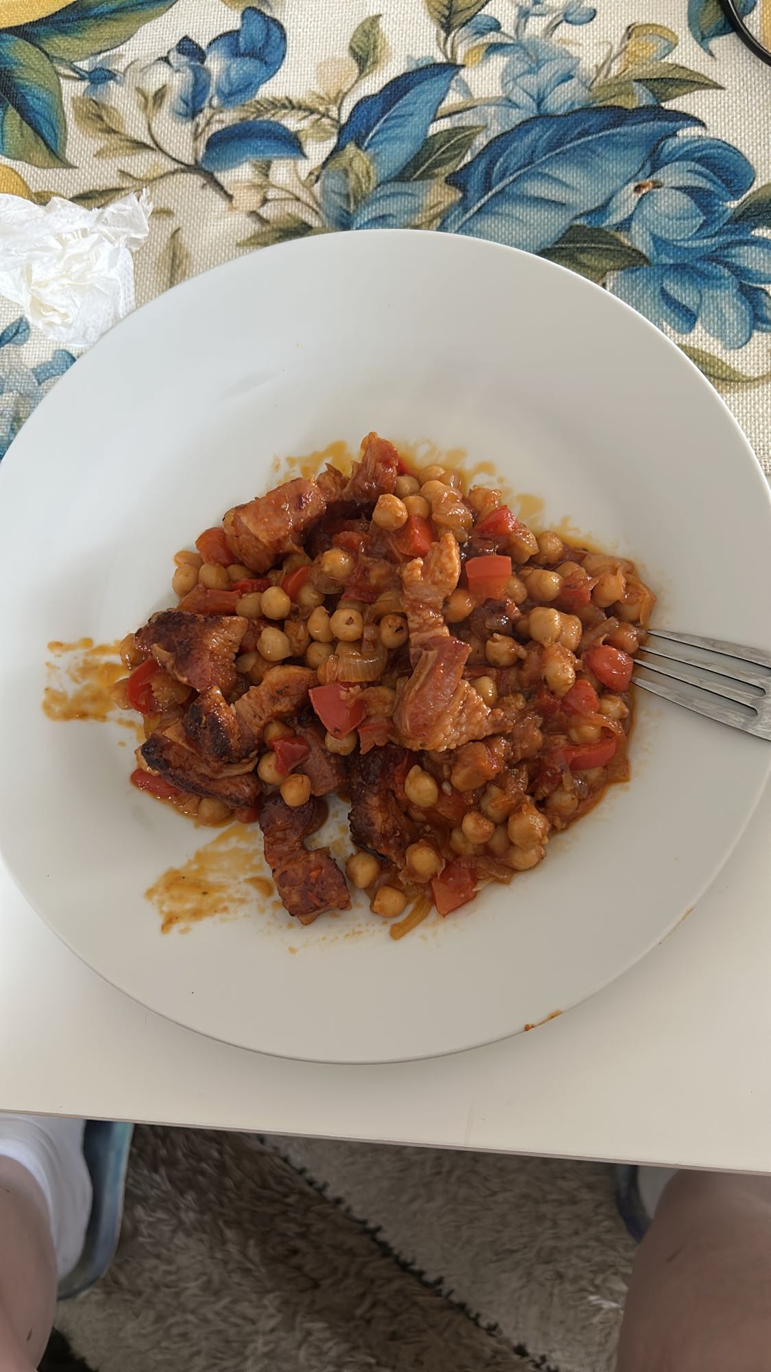Нут с мясом