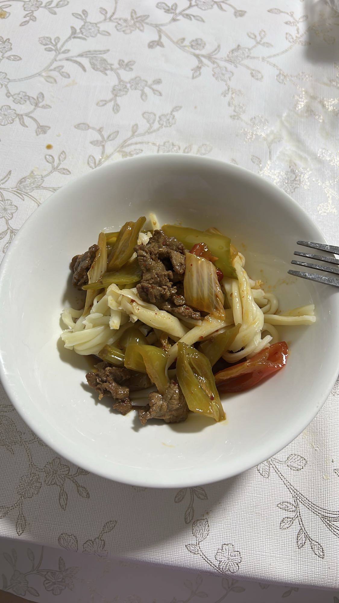 Лапша с говядиной