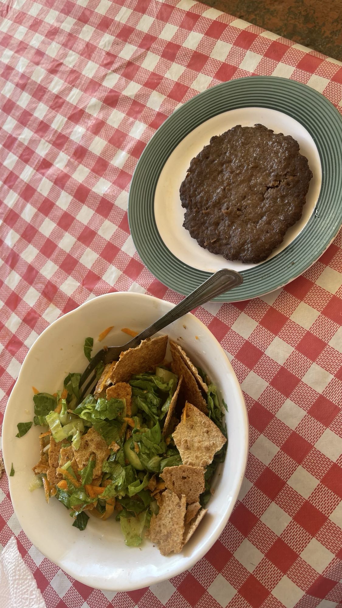 Burger Patty Salad