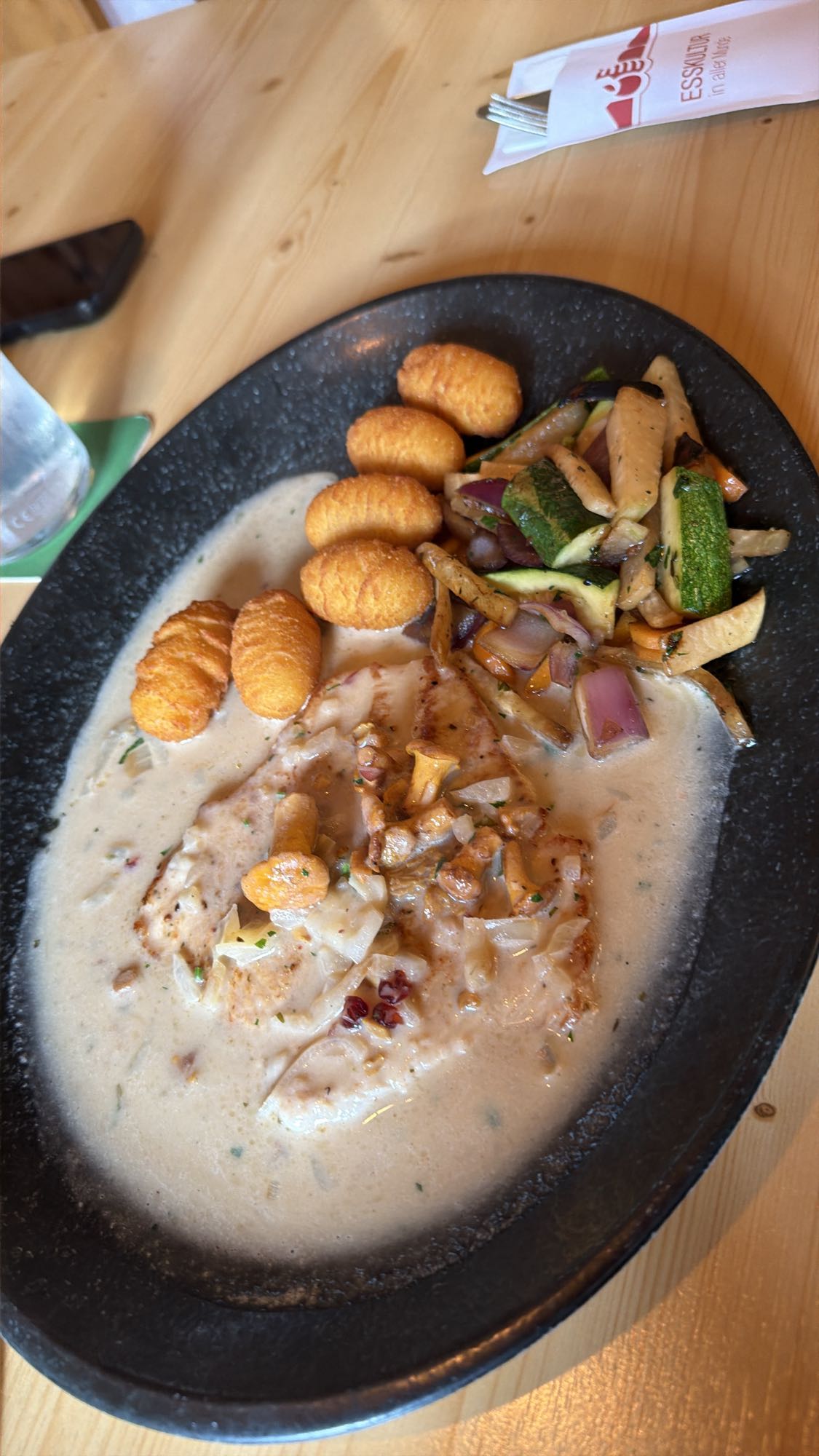 Hähnchen mit Gnocchi