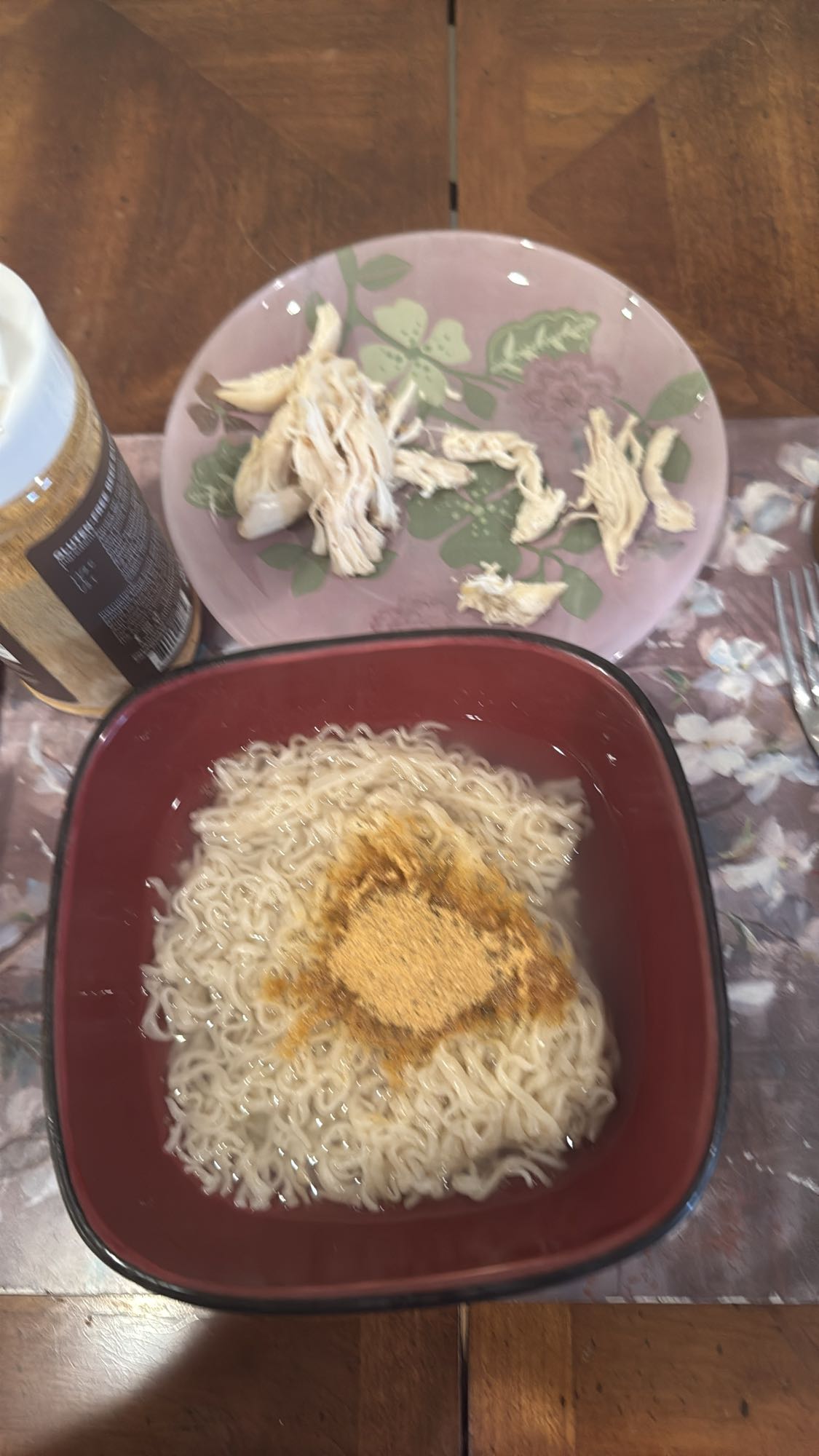 Chicken ramen bowl