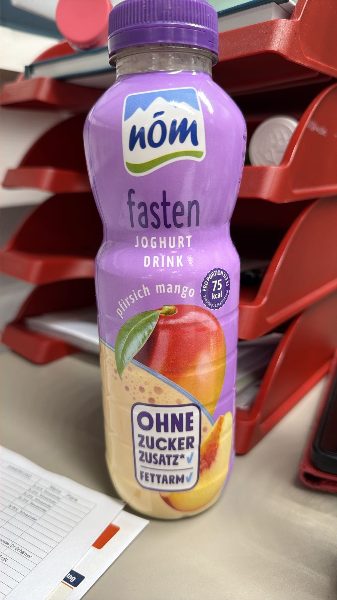 Pfirsich-Mango Joghurtdrink