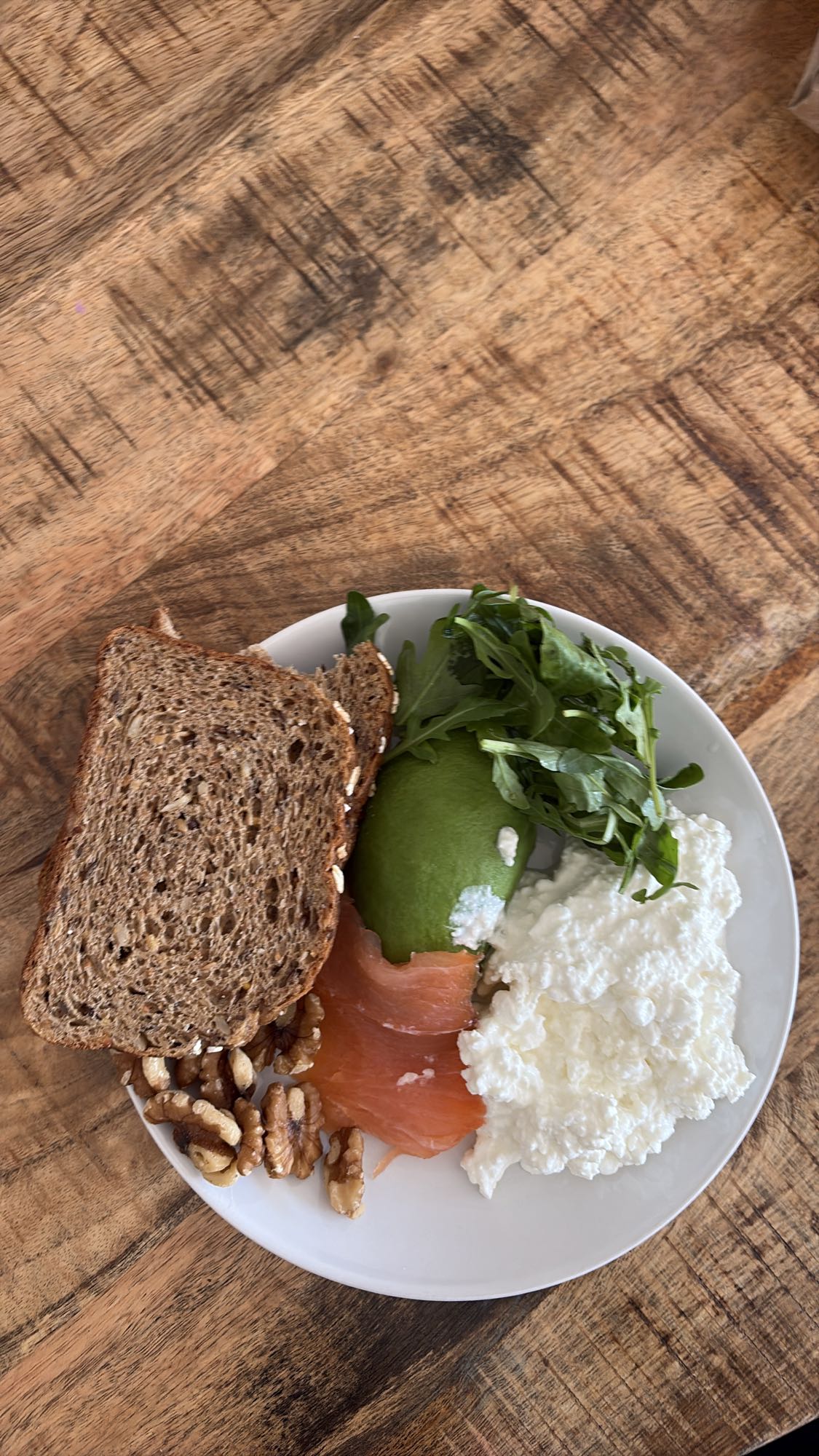 Gezond ontbijt bord