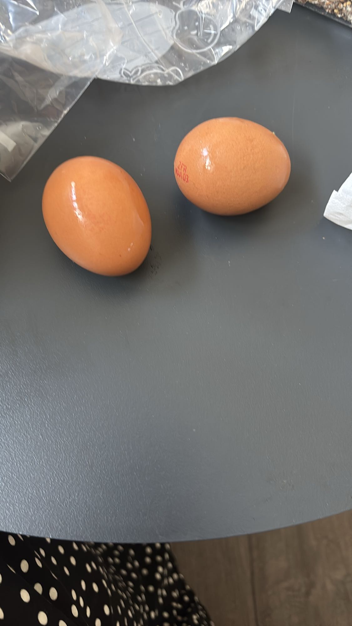 Deux oeufs bruns