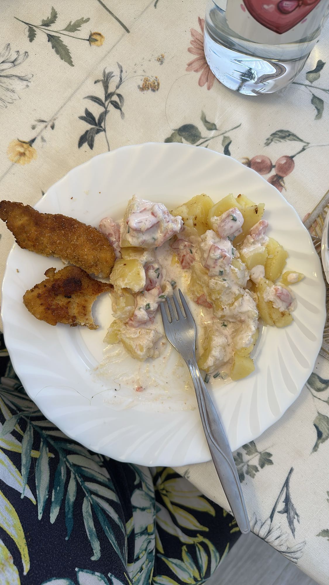 Kotlet z ziemniakami