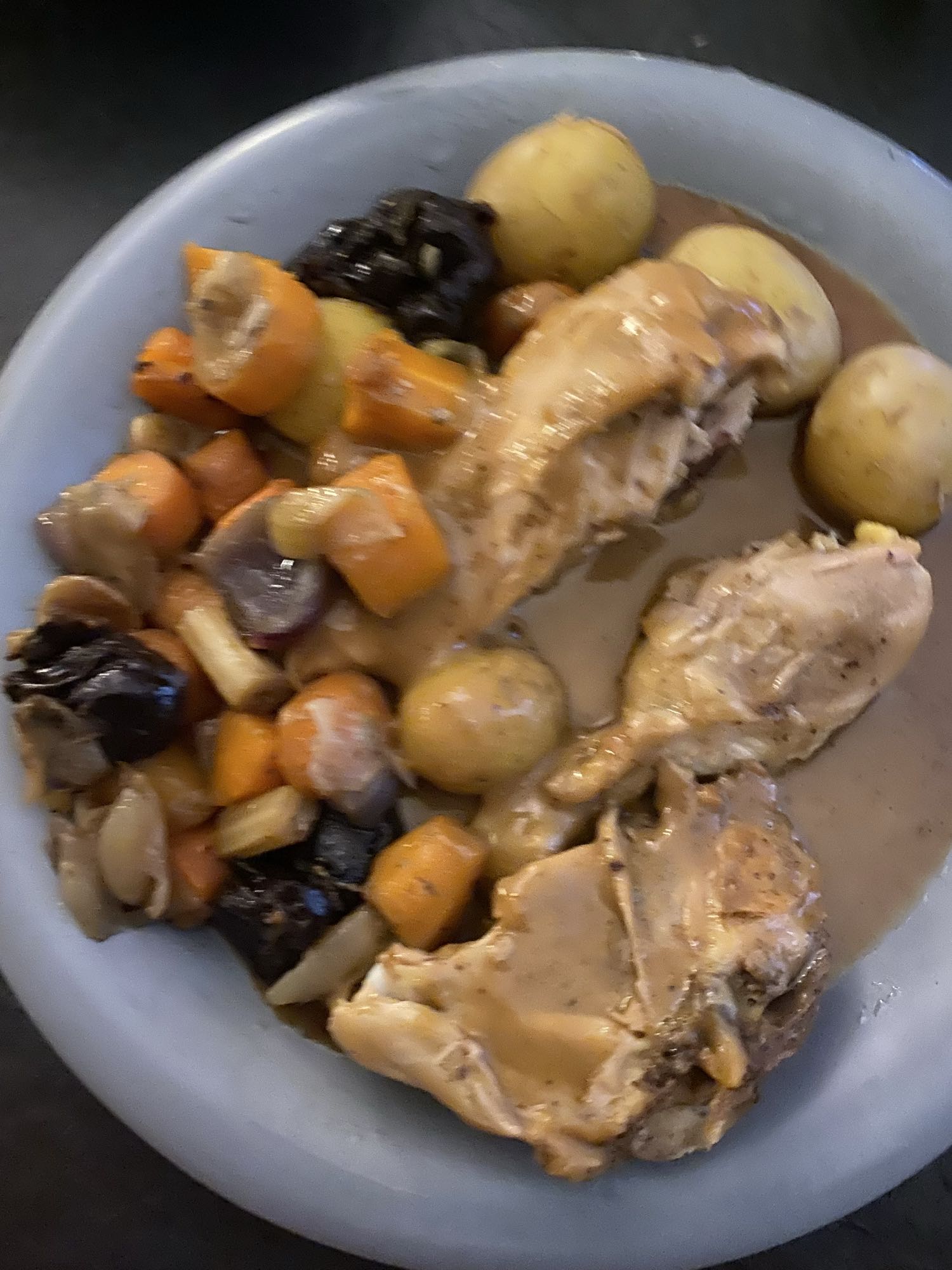 Kyckling med rotfrukter