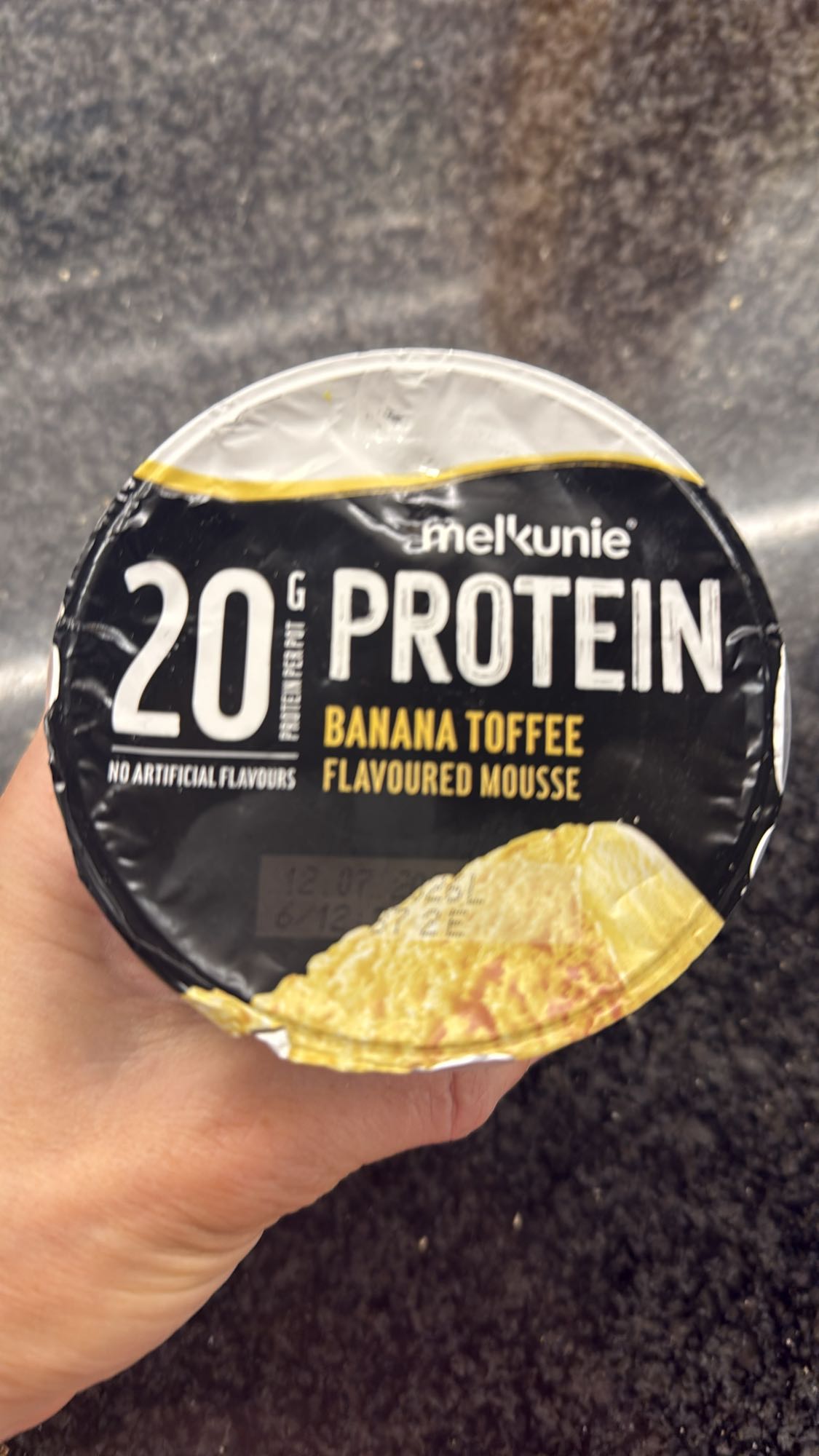 Banaan toffee mousse