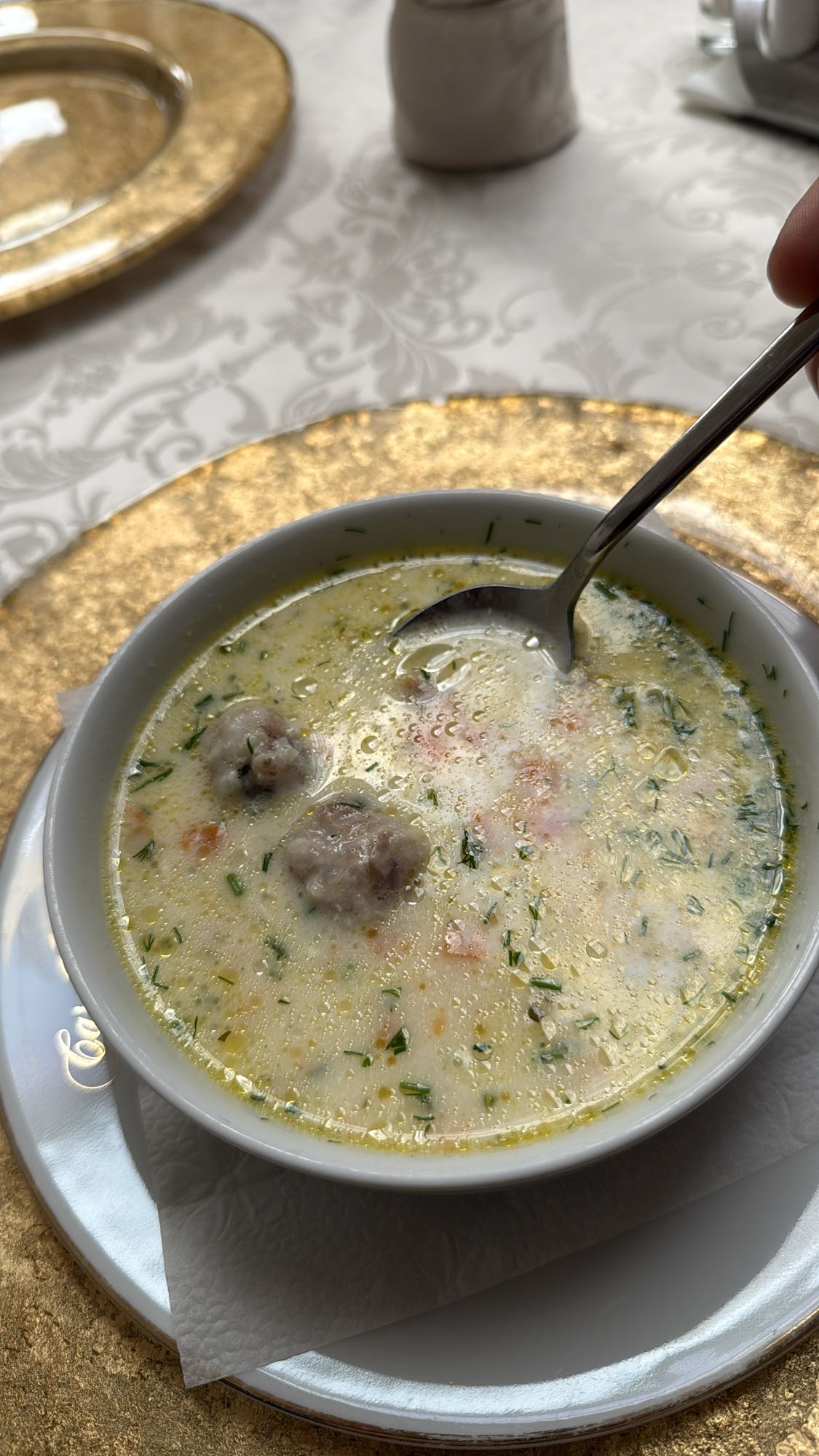 Creamy Meatball Soup