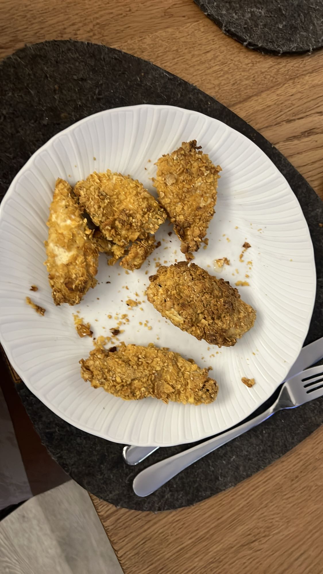 Pollo impanato al forno