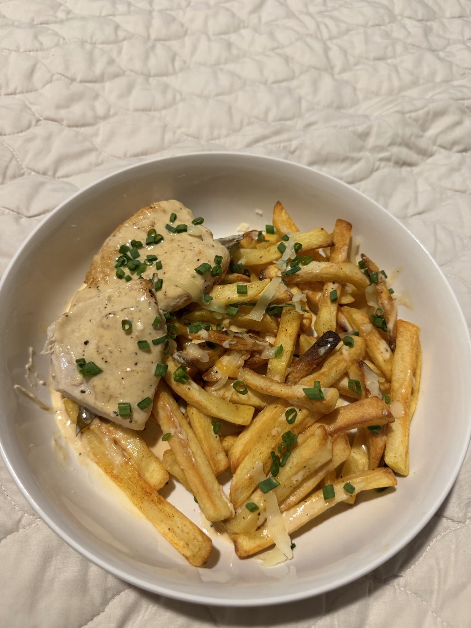 pollo con papas asadas