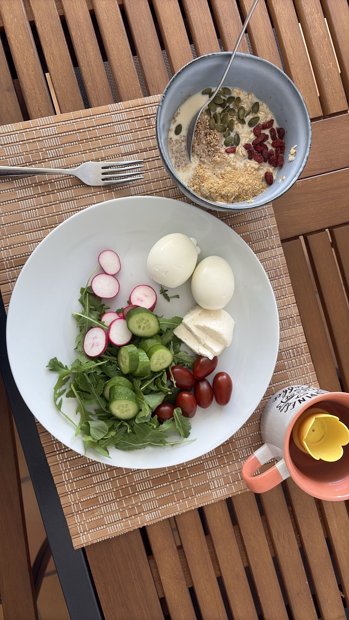 Egg Salad and Oat Bowl