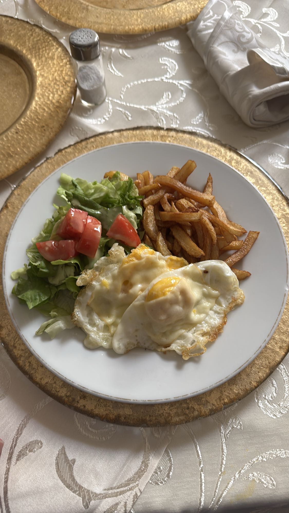 Eggs Fries Salad