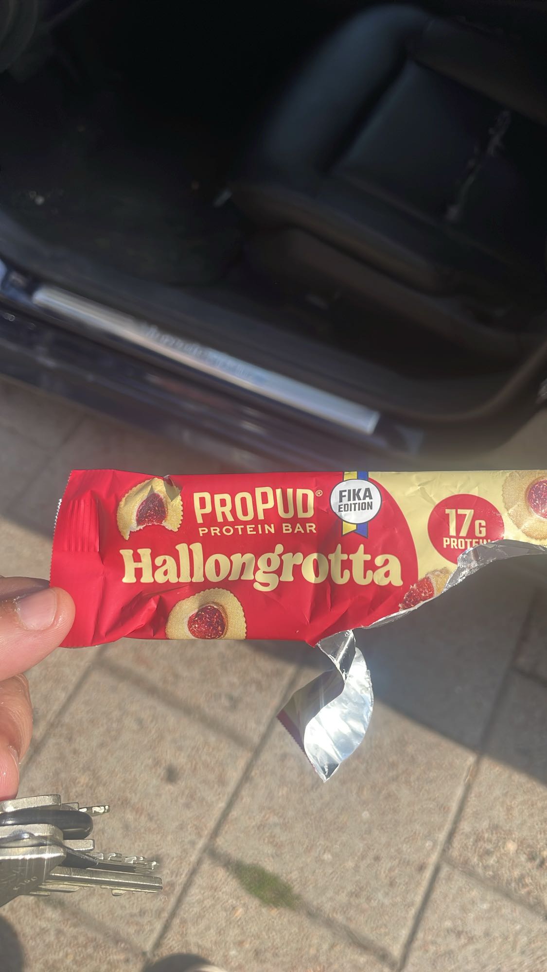 Hallongrotta proteinbar
