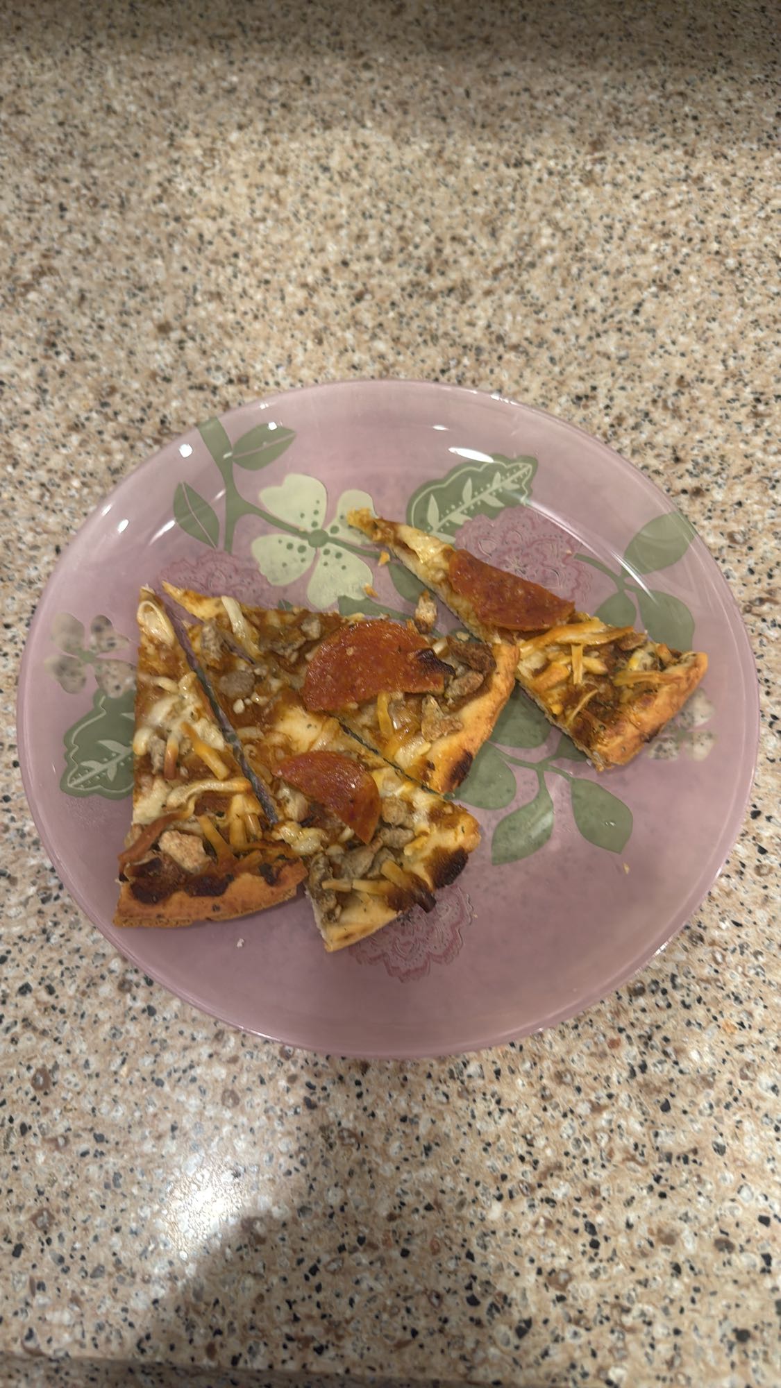 Small Pieces Pepperoni Meat Pizza with Cauliflower Crust