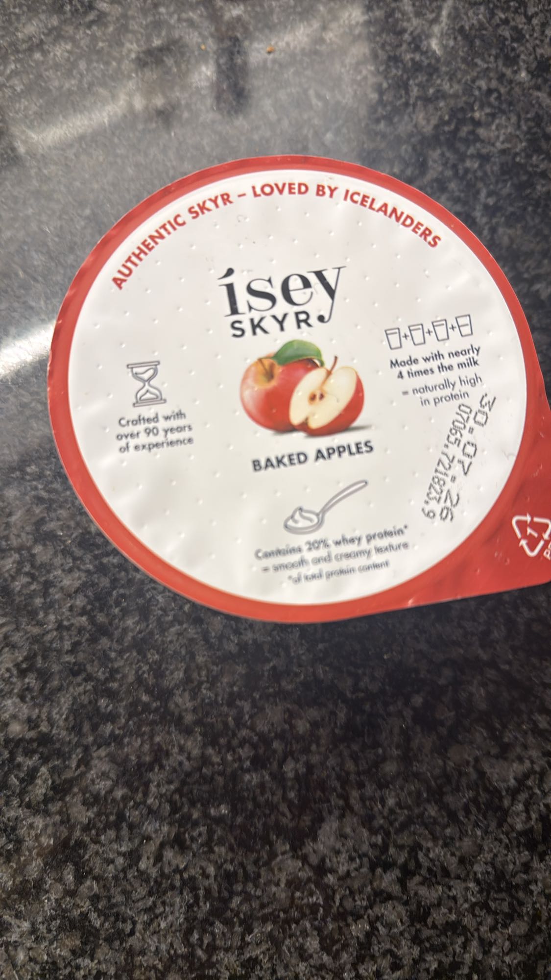 Skyr gebakken appel