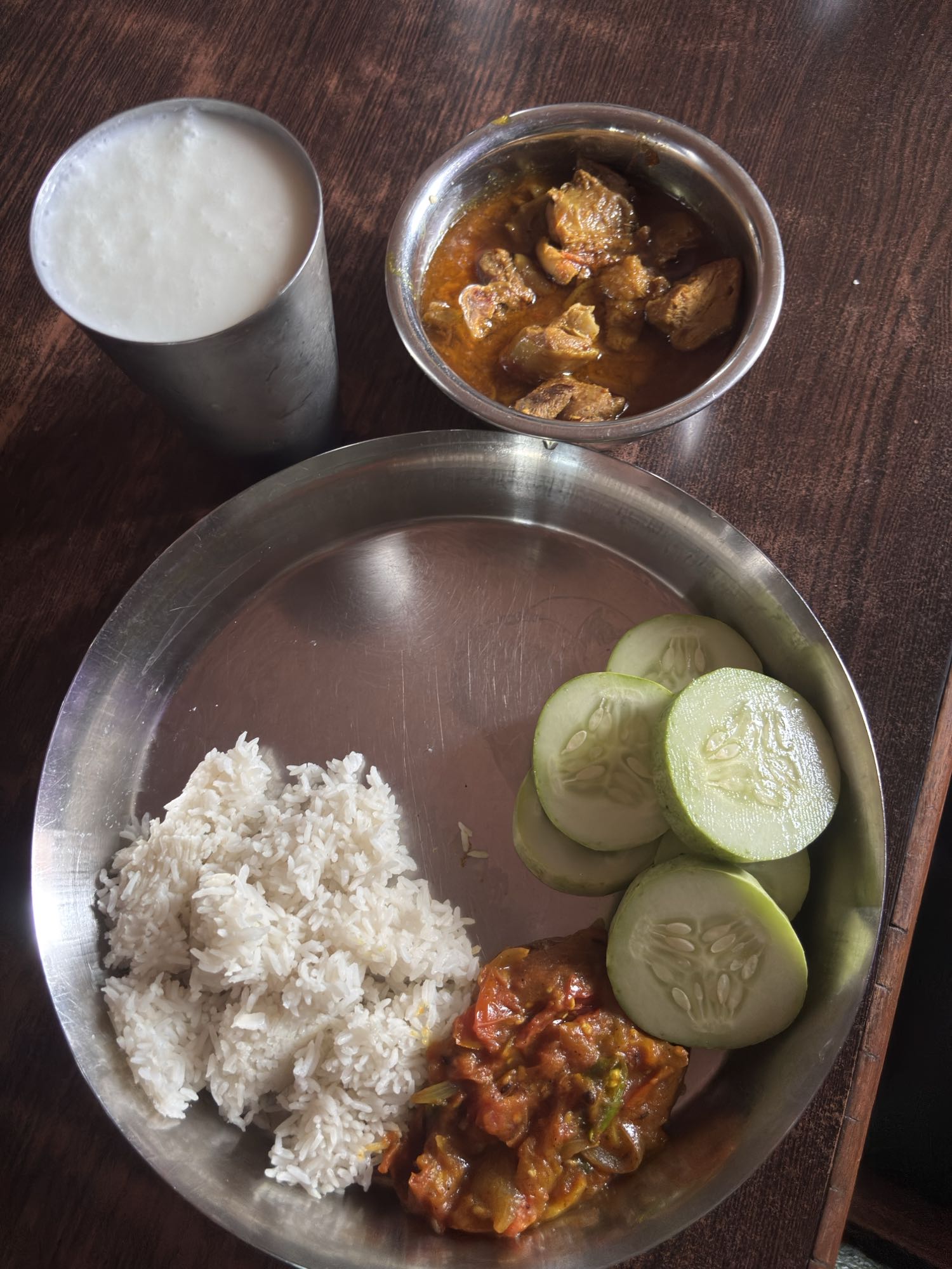 Rice Chicken Curry Meal
