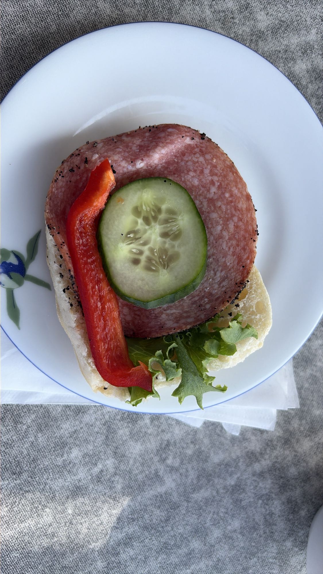 Smörgås med salami