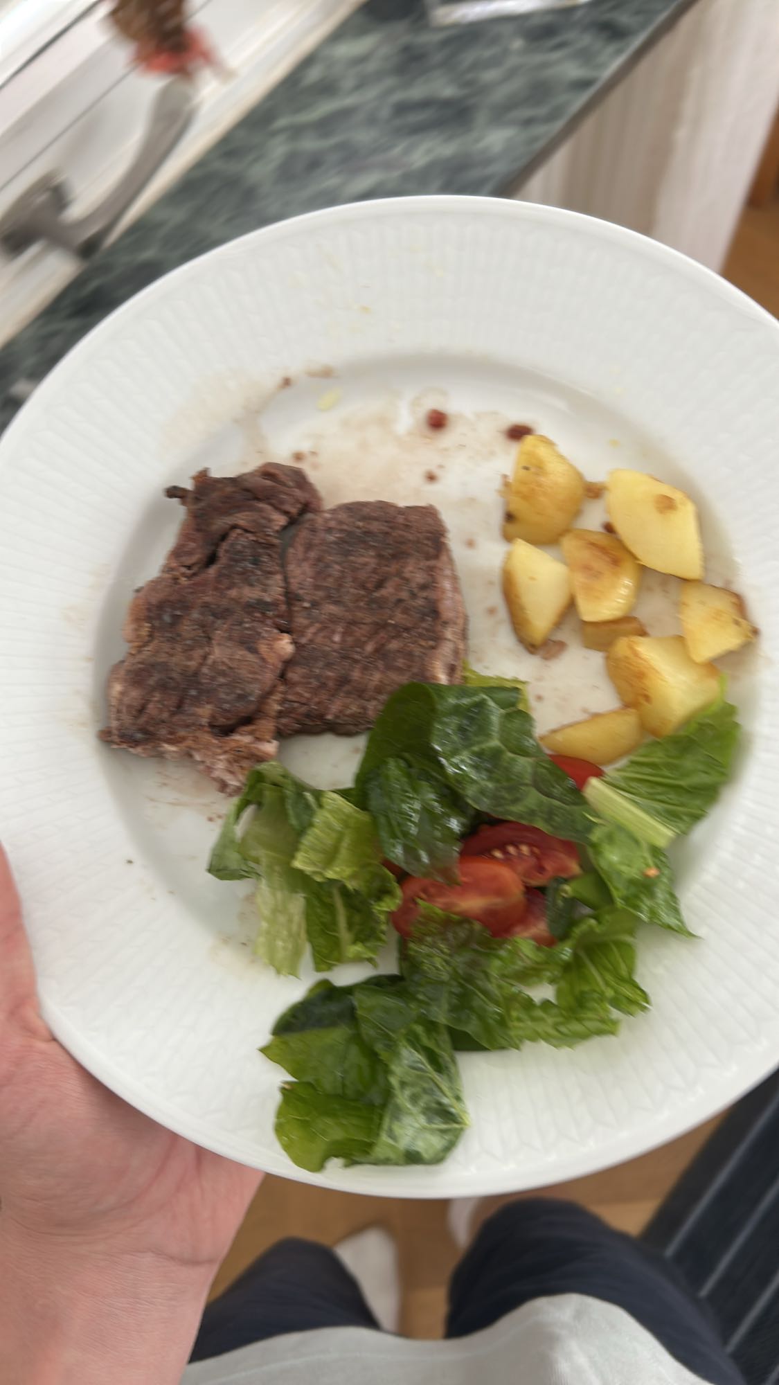 Biff med potatis