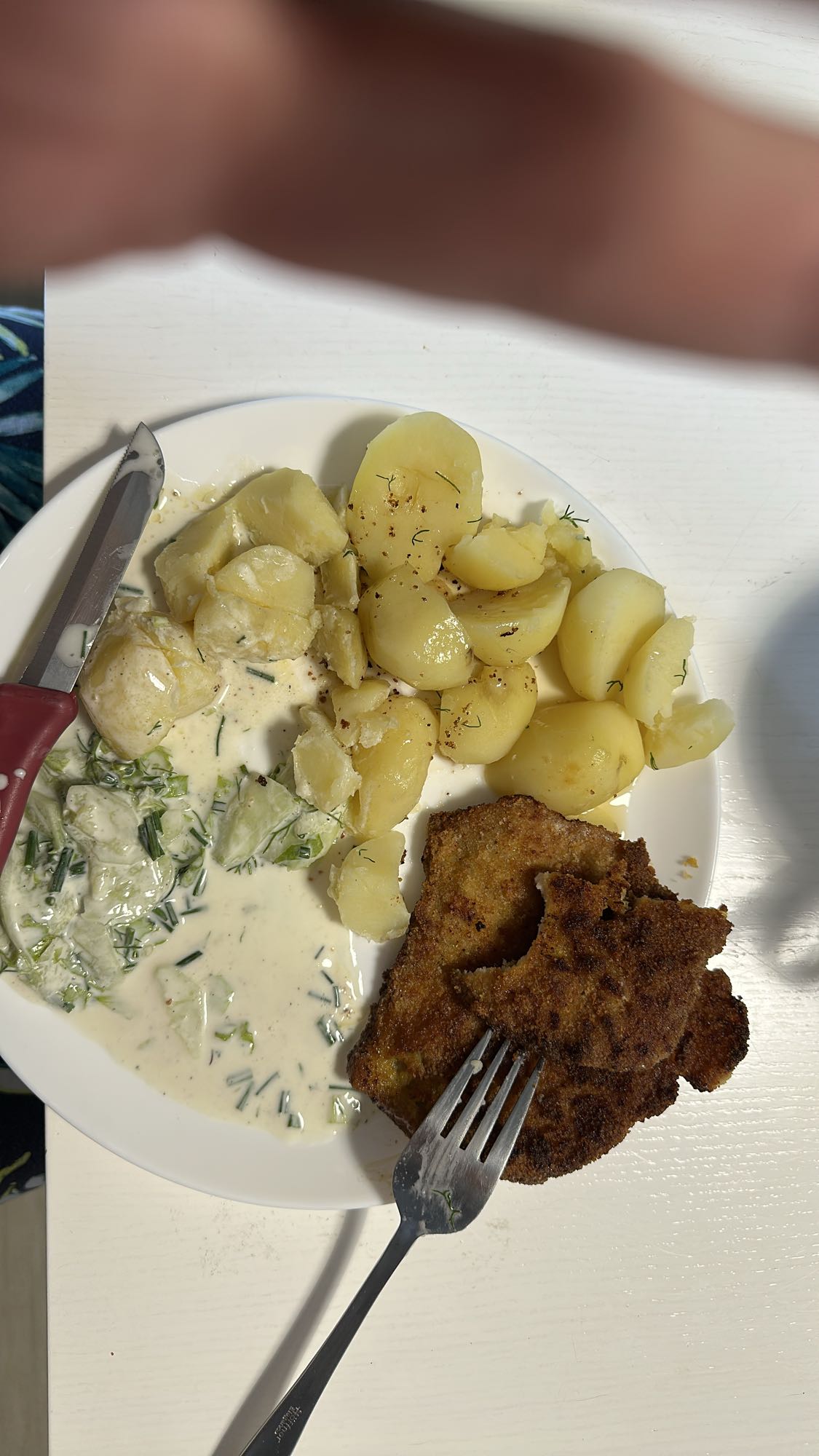 Kotlet z ziemniakami