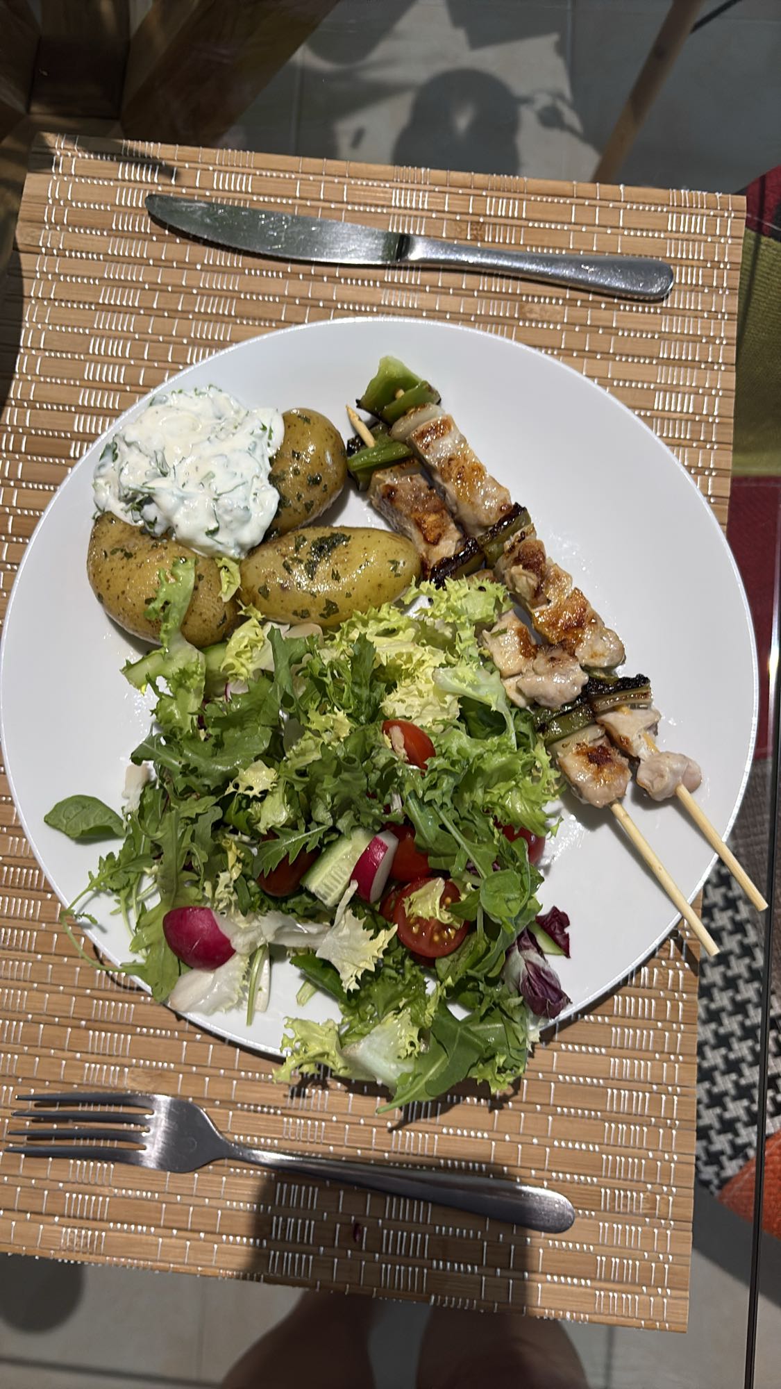 Chicken Skewers Plate