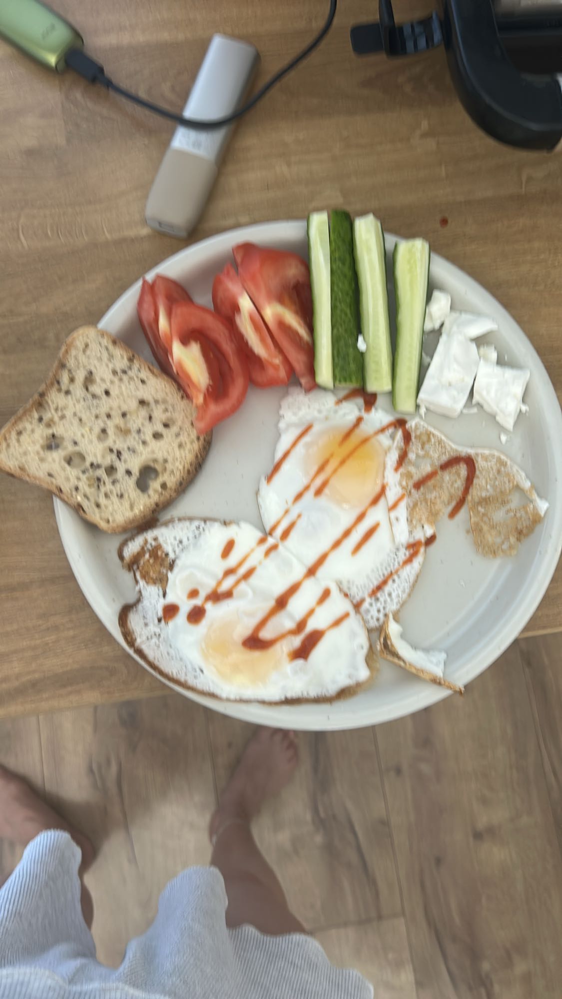 Eggs Toast Veg Plate